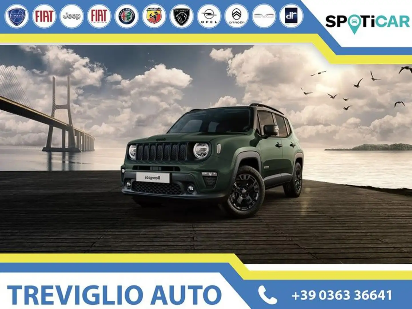 Jeep Renegade 1.3 T4 240CV PHEV 4xe AT6 NORTH STAR Zelená - 1
