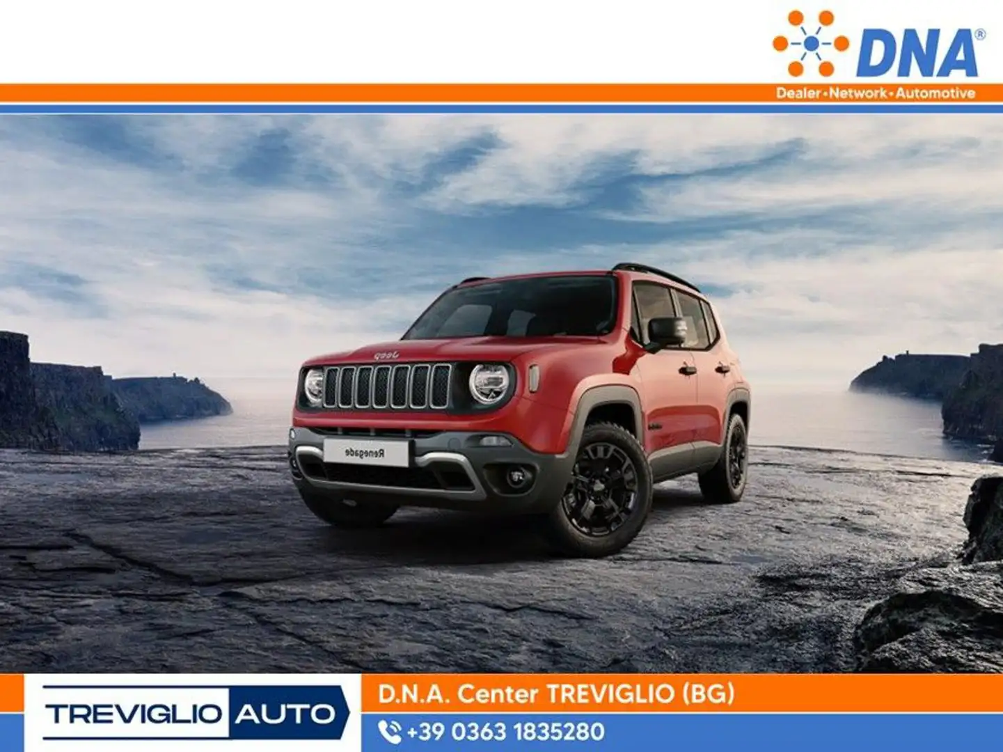 Jeep Renegade 1.3 T4 240CV PHEV 4xe AT6 OVERLAND+TRAILHAWK Rood - 1