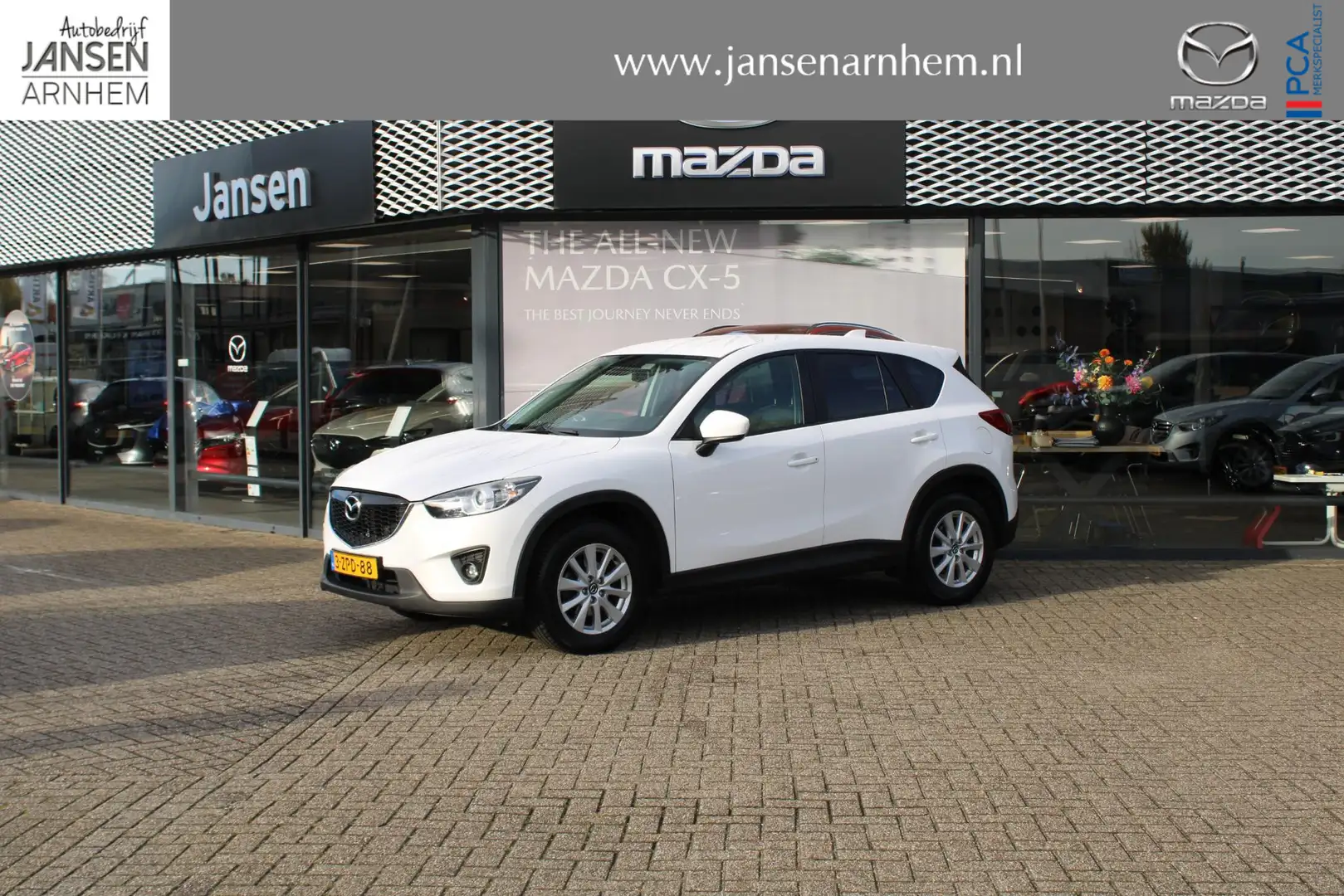 Mazda CX-5 2.0 TS+ 2WD , Trekhaak, Navi, Clima, Cruise, PDC, Blanc - 1