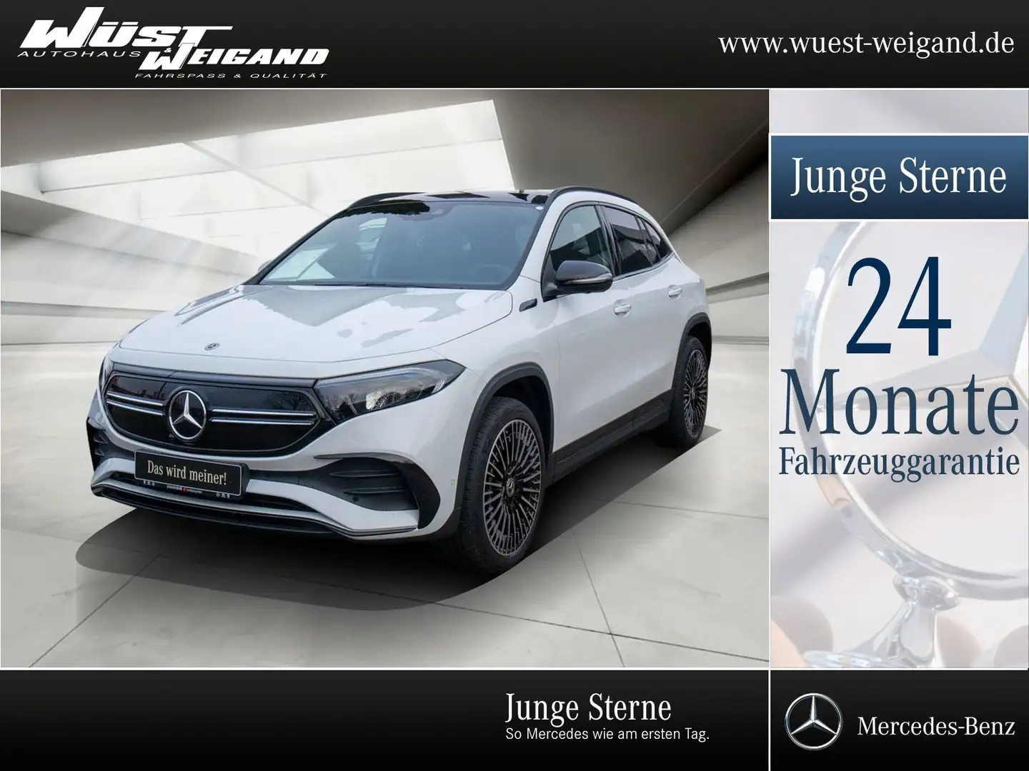 Mercedes-Benz EQA 250 AMG Night Pano+Memo+LED+360°+eleHeck+20" Weiß - 1