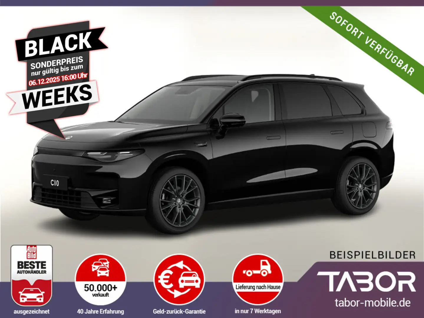 Leapmotor C10 REEV 215 Design 20Z Pano Nav SHZ eHK UVP-17%* Fekete - 1