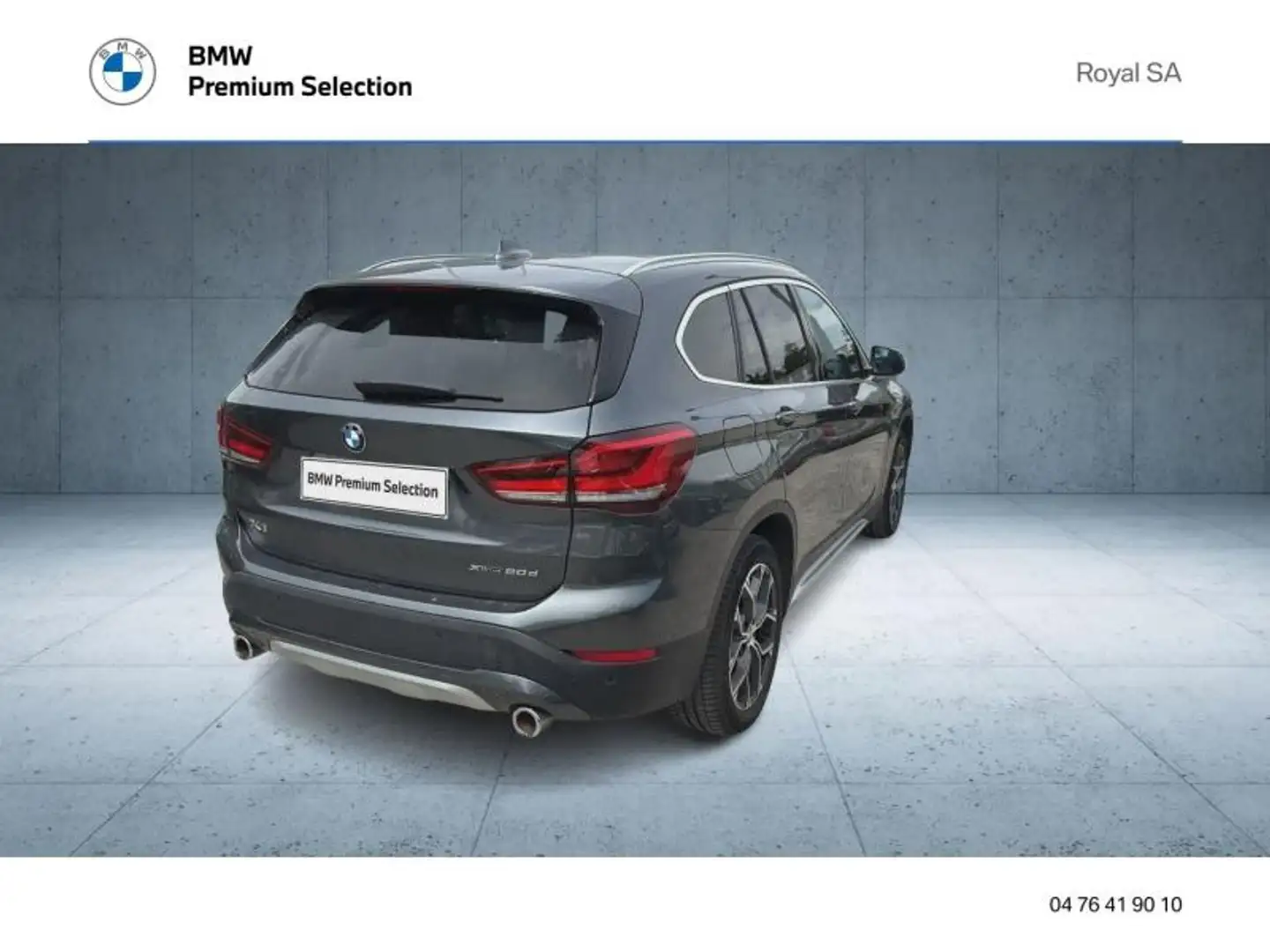 BMW X1 xDrive20dA 190ch xLine Gris - 2