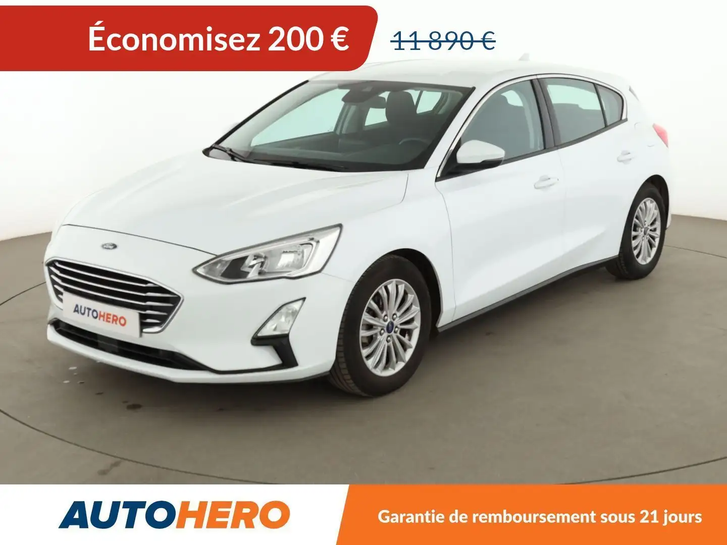 Ford Focus 1.0 EcoBoost Titanium Blanc - 1