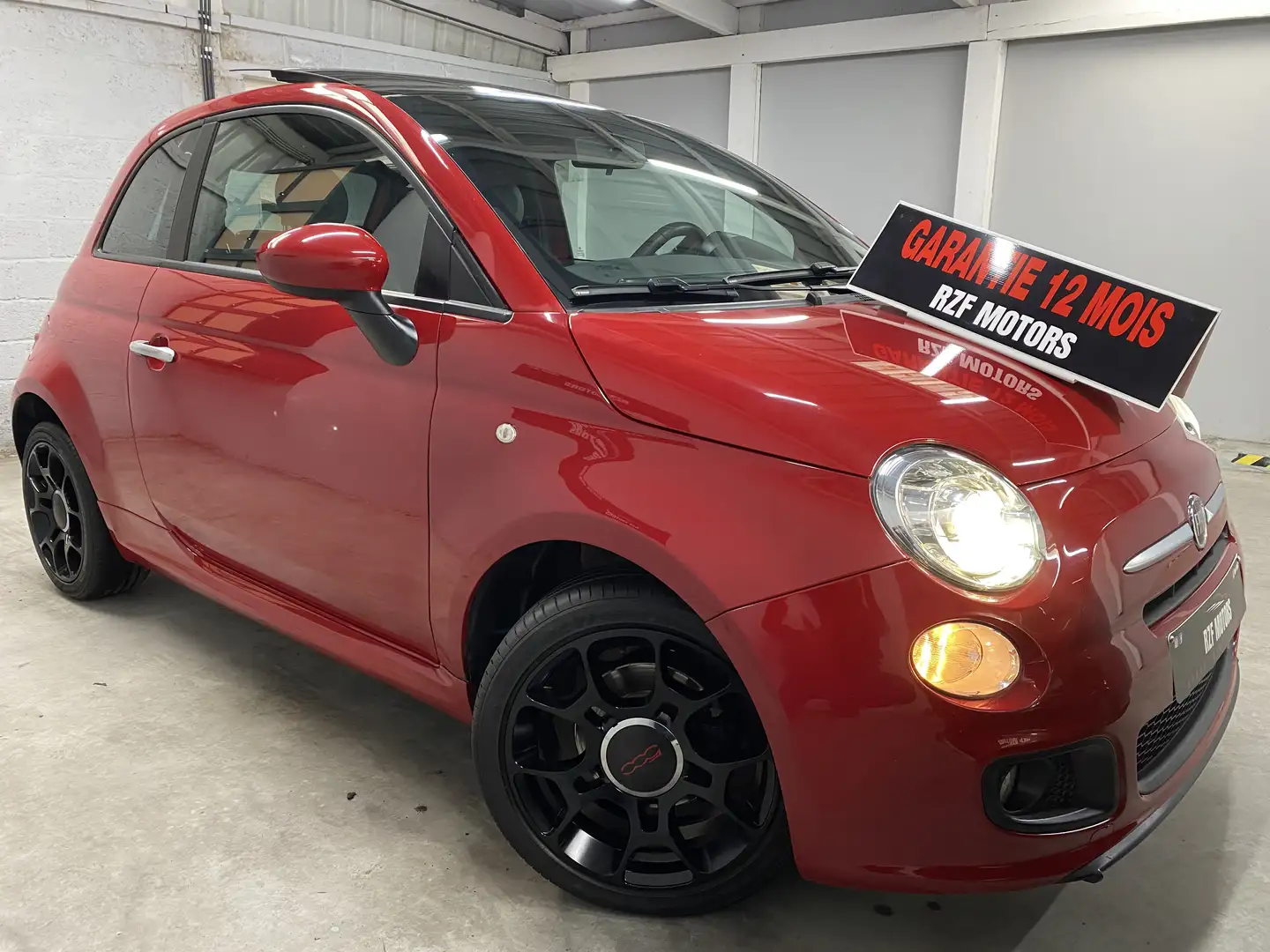 Fiat 500 SPORT 0.9 TWINAIR 🏳️ GARANTIE 12 MOIS 🏳️ Rouge - 2