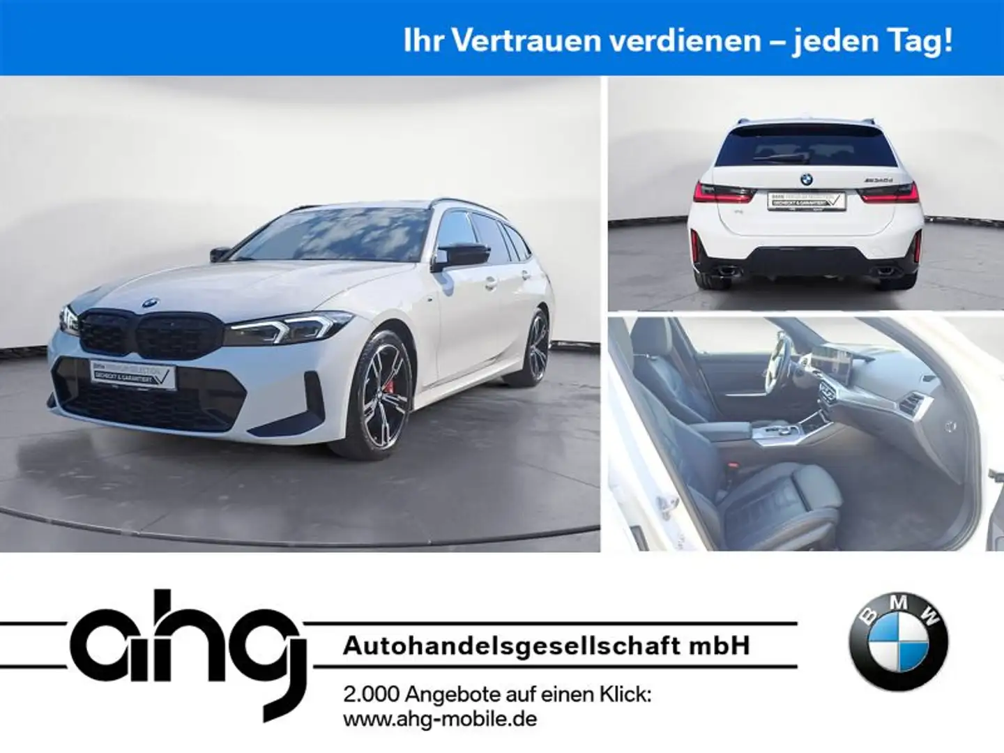 BMW M340d xDrive Touring Auto Navi Head Up 360° Kame Blanc - 1