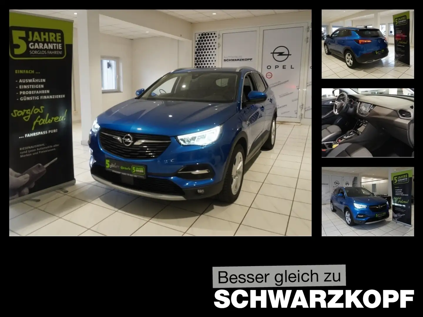 Opel Grandland X 1.6T Hybrid **Wirel.Charg,Navi** Blau - 1