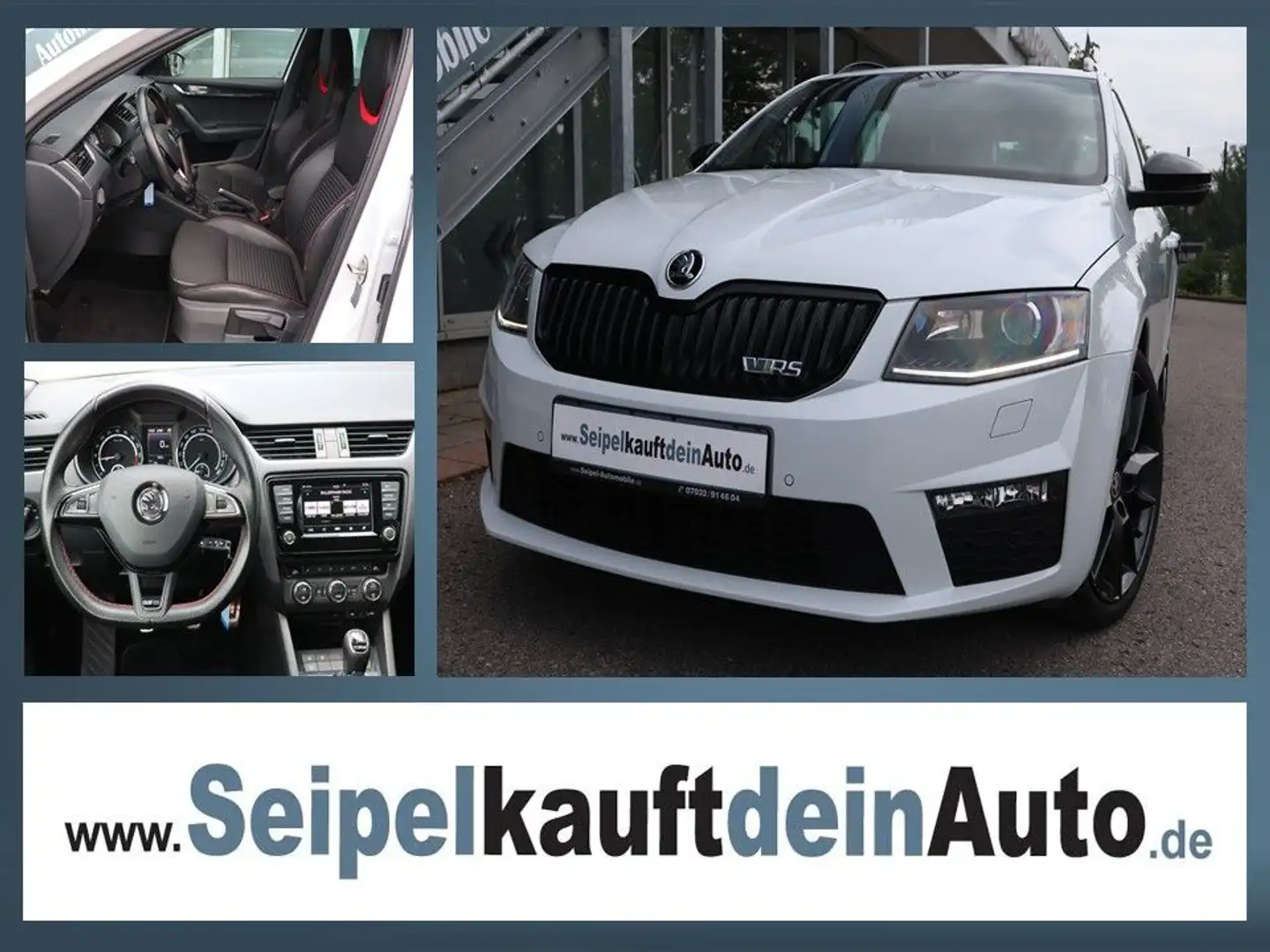 Skoda Octavia Combi RS 2.0 TDI*Euro6*Navi*Xenon*PDC* Bianco - 1