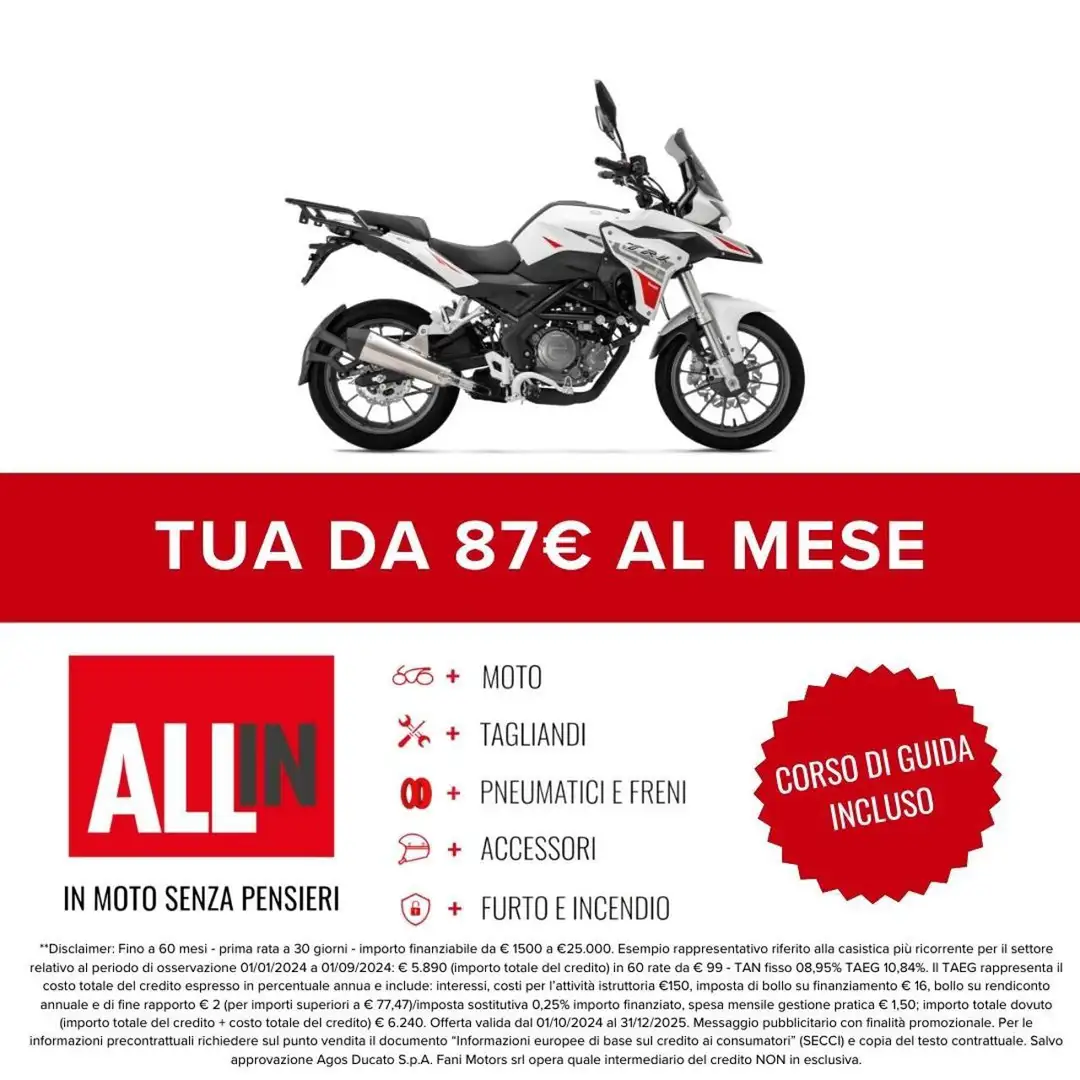 Benelli TRK 251 . Blanco - 2