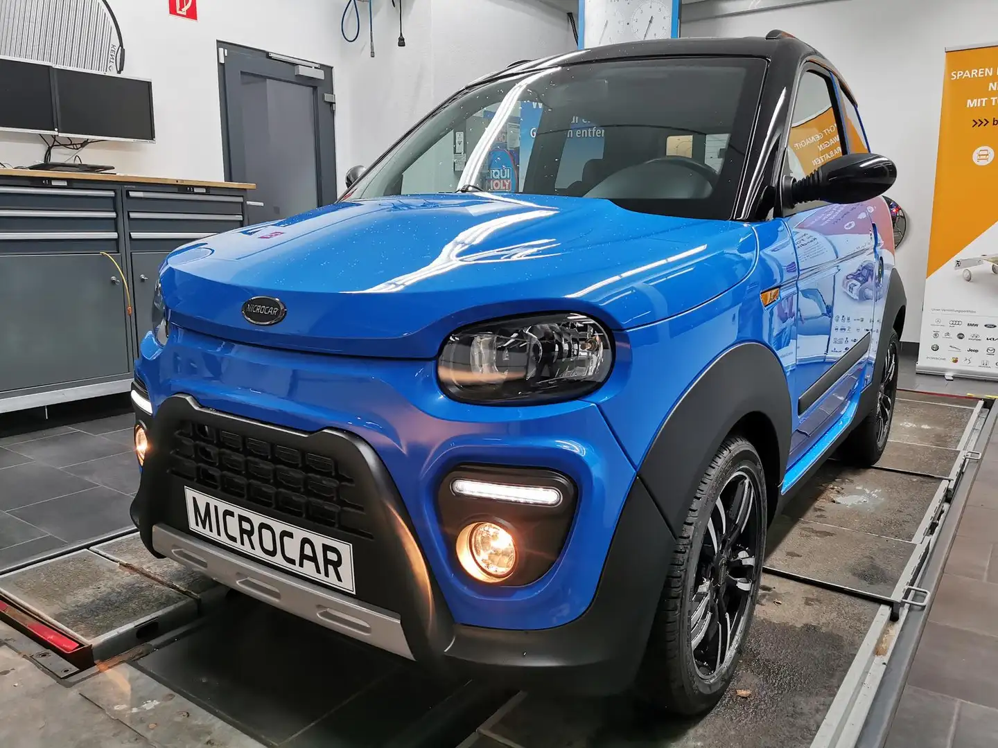 Microcar M.Go M GO 6 X*Klima*Servo*Sitzhzg*Cam*Android*Freispr* Blau - 1