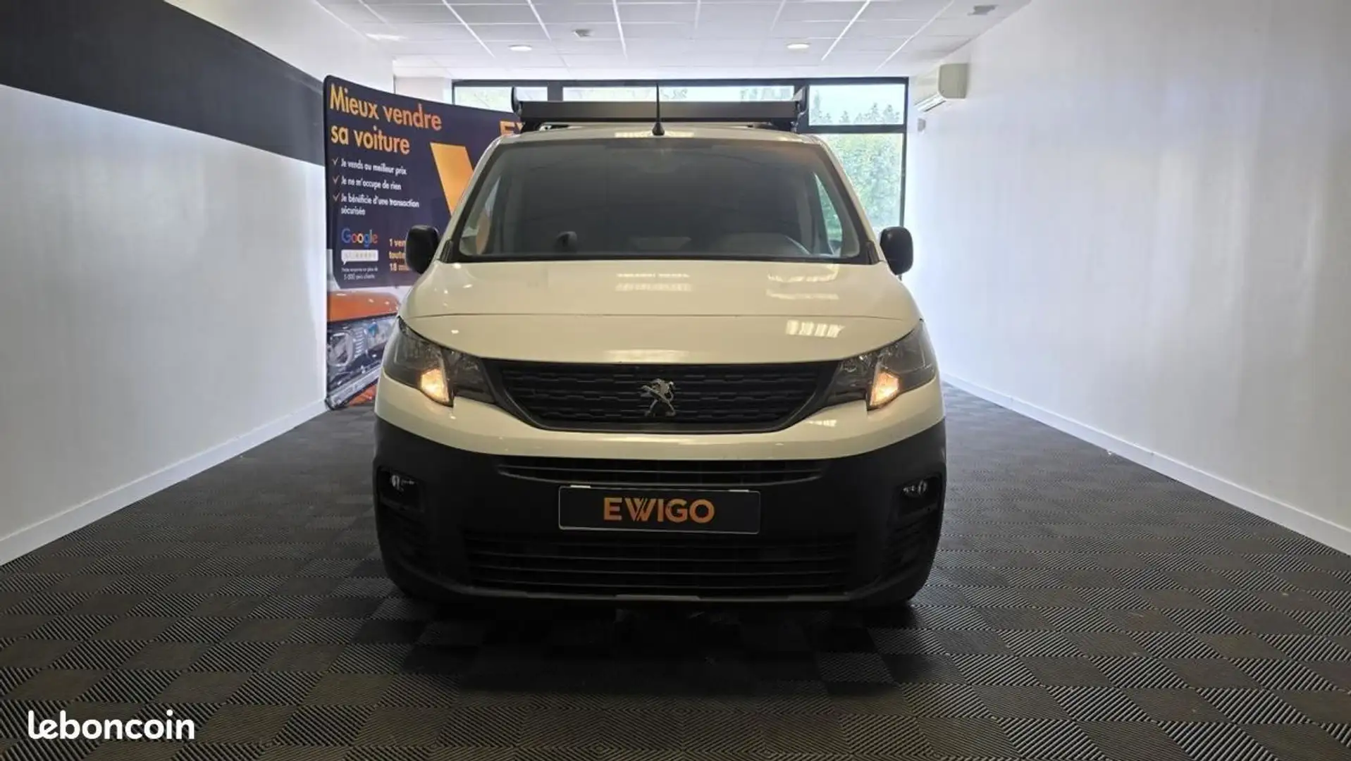 Peugeot Partner VU FOURGON 1.5 BLUEHDI 100ch 650KG L1 M GRIP %2B 11 658 HT SUIVI MOTEU... Blanc - 2