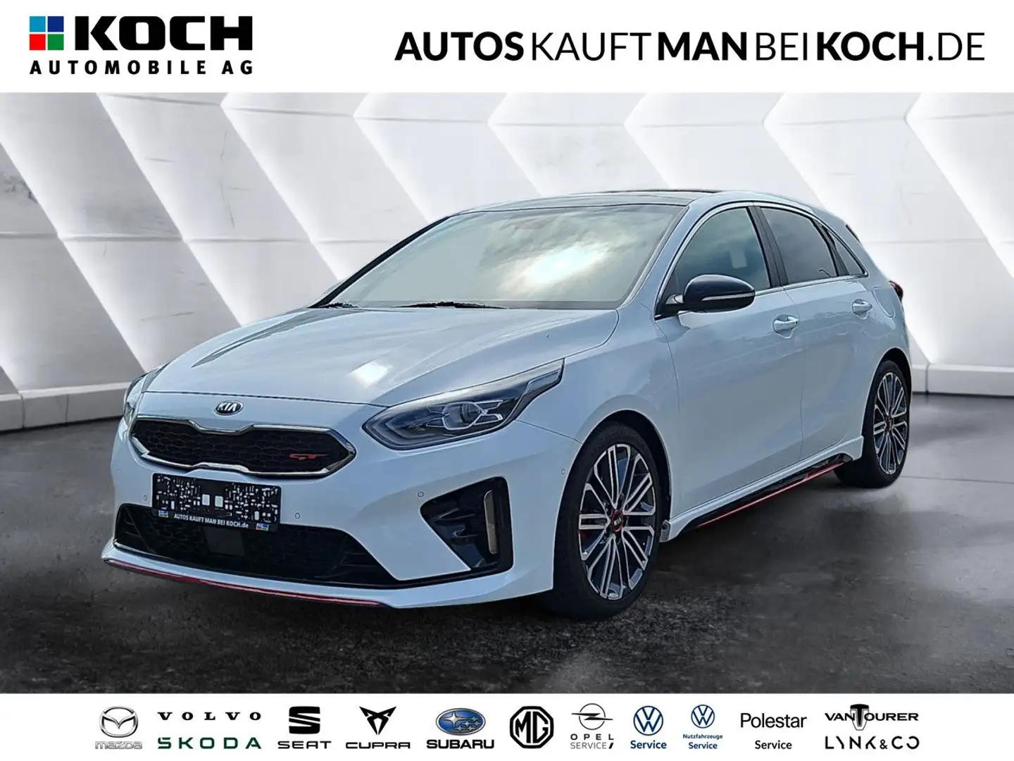Kia Ceed / cee'd Ceed 1.6 T-GDI SW GT PANO NAVI LEDER LED KEYLE Weiß - 1