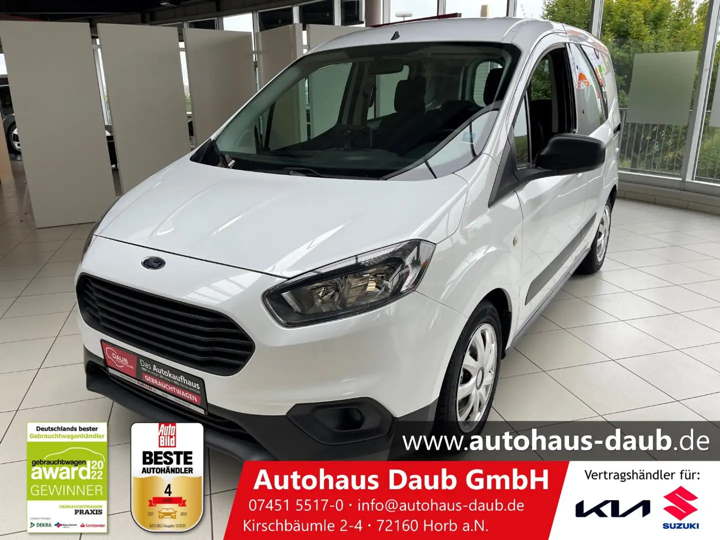 Ford Transit Courier Transit Courier+2xSchiebetür+MyConnection+Klima+ Wit - 1