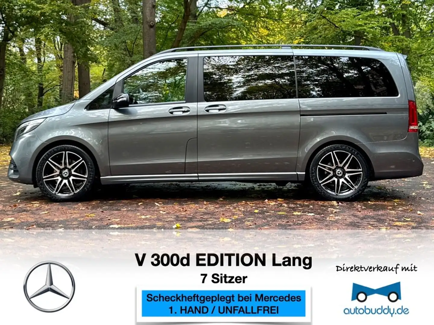 Mercedes-Benz V 300 d EDITION lang*1.Hand+Unfallfrei+AMGLine* Gris - 1