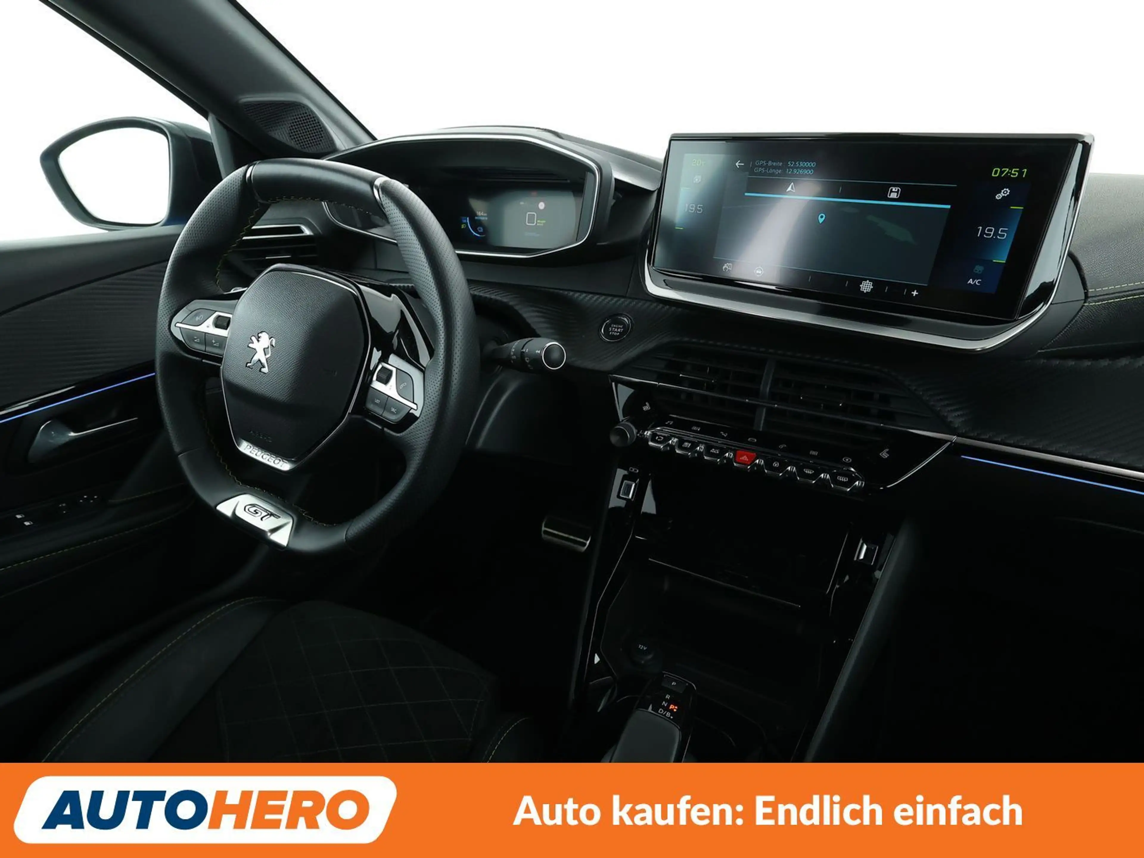 Peugeot e-208 electric drive 100 kW GT Pack *NAVI*VC*ACC*CAM*PDC — photo 13