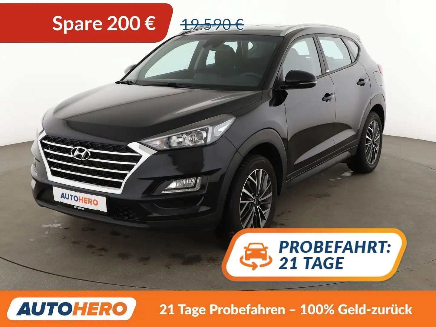 Hyundai TUCSON 1.6 Advantage 2WD*NAVI*TEMPO*CAM*PDC*SHZ* Schwarz - 1