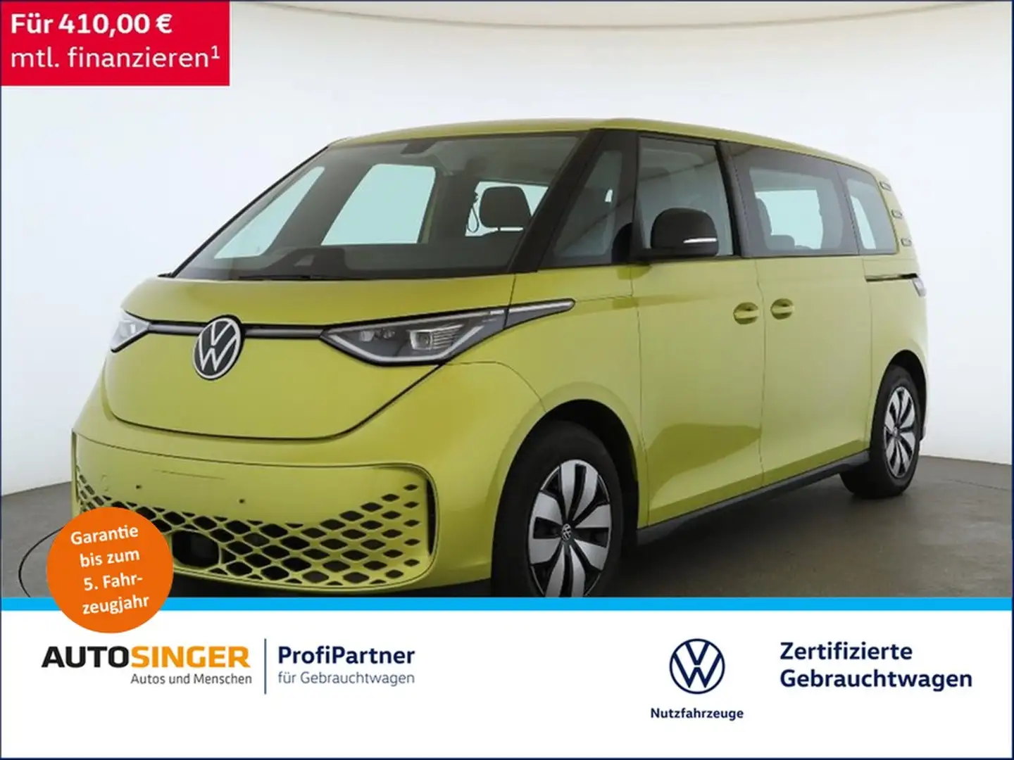 Volkswagen ID. Buzz ID.Buzz Pro LANG LR *AHK*IQ-L*NAV*LANE*DAB*3-ZON Gelb - 1