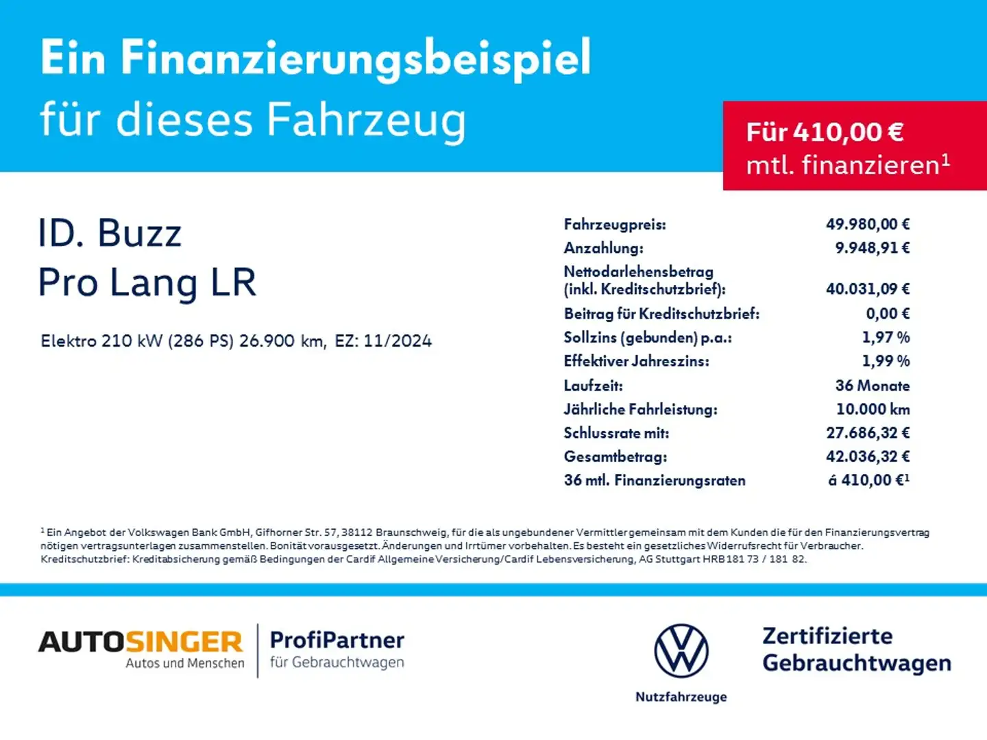 Volkswagen ID. Buzz ID.Buzz Pro LANG LR *AHK*IQ-L*NAV*LANE*DAB*3-ZON Gelb - 2