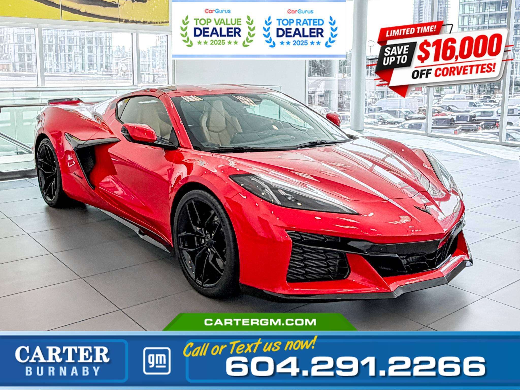 Red 2026 Chevrolet Corvette Coupe Rear-Wheel Drive 8-Speed Automatic