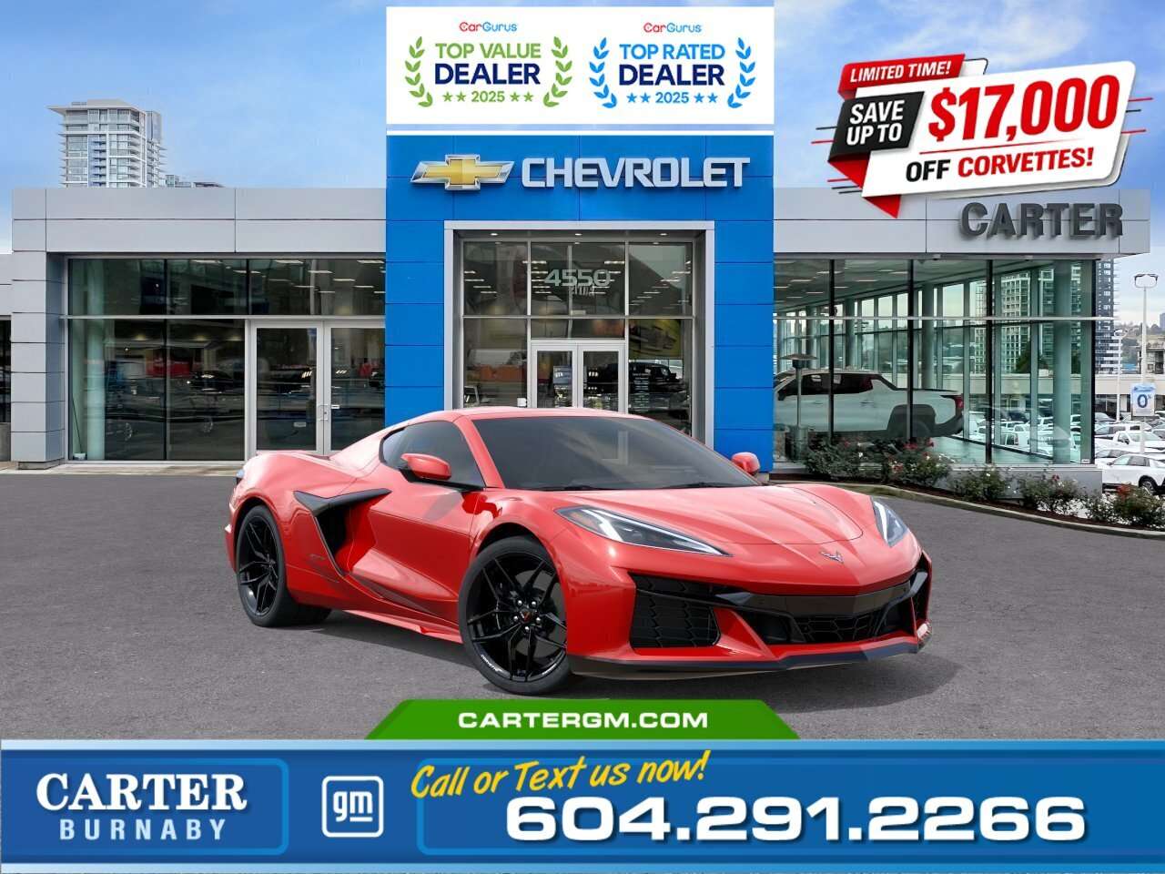 Red 2026 Chevrolet Corvette Coupe Rear-Wheel Drive 8-Speed Automatic