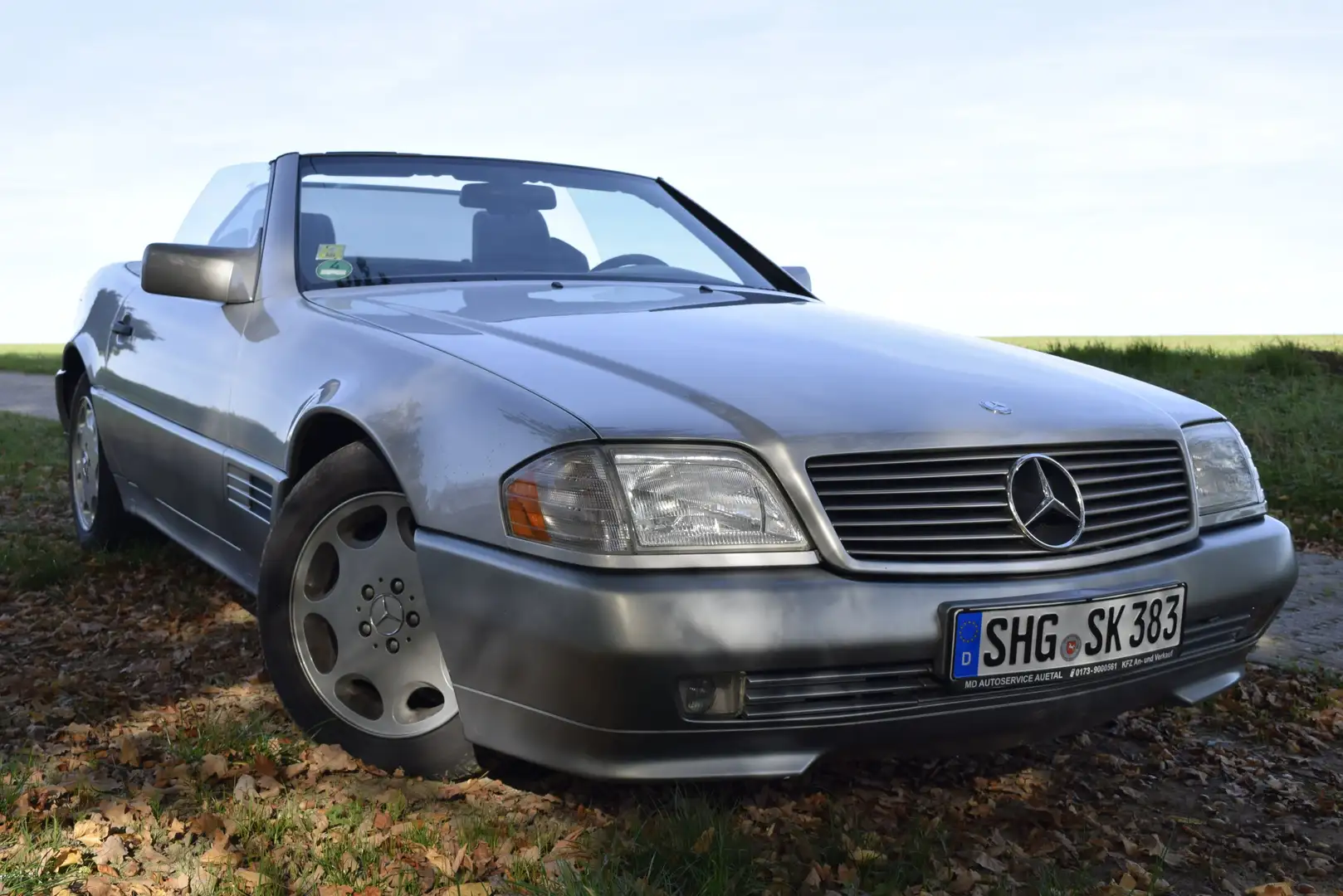 Mercedes-Benz SL 280 LEDER/SITZHEIZUNG/KLIMATRONIK/HARDTOP/EL.VERDECK Argintiu - 2