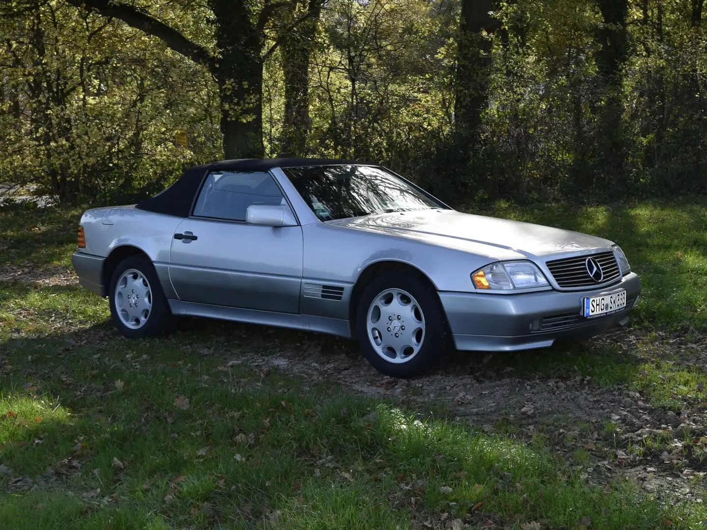 Mercedes-Benz SL 280 LEDER/SITZHEIZUNG/KLIMATRONIK/HARDTOP/EL.VERDECK Argintiu - 1