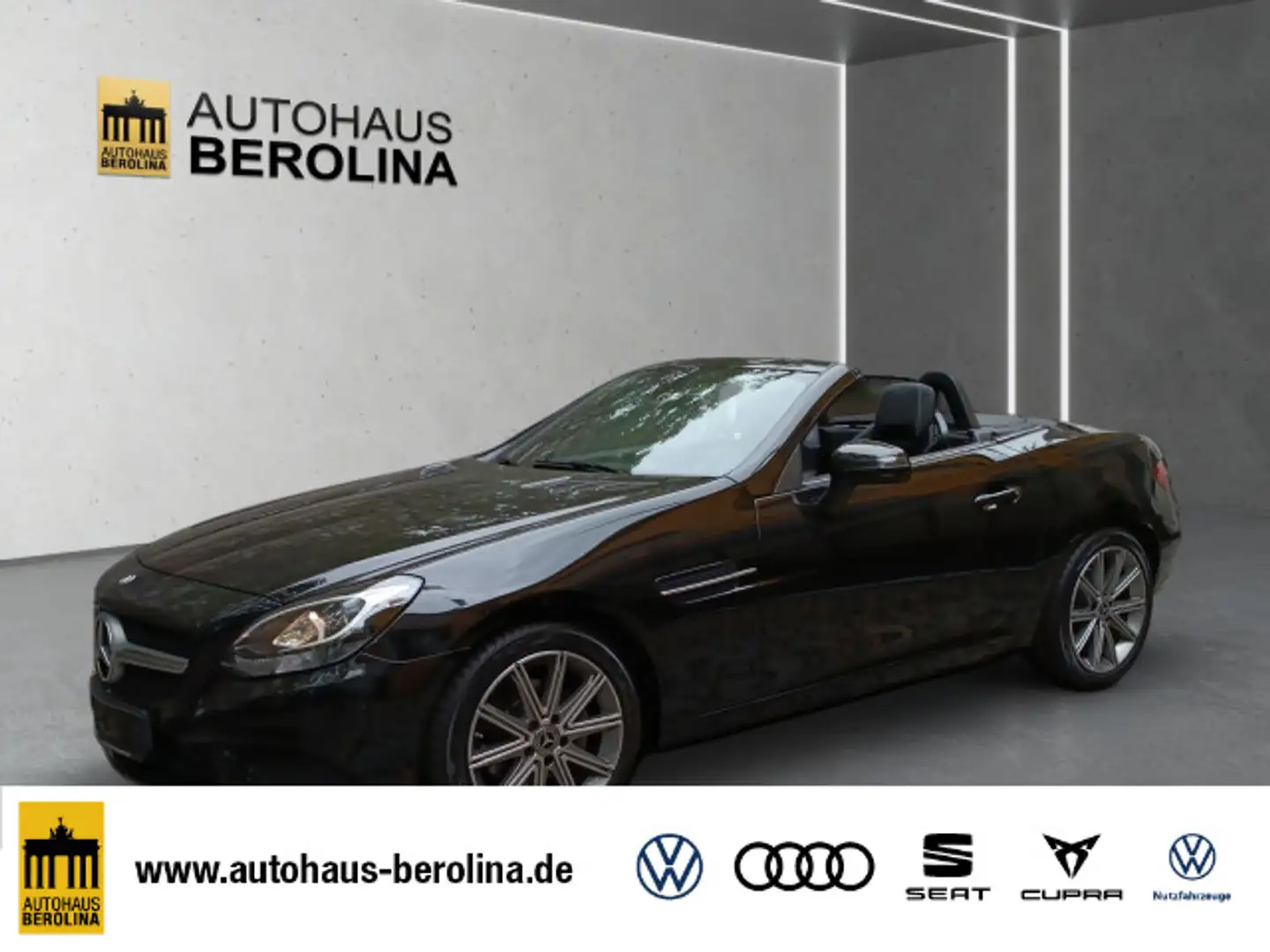Mercedes-Benz SLC 180 Roadster *PANO*GRA*PDC*SHZ* Zwart - 1