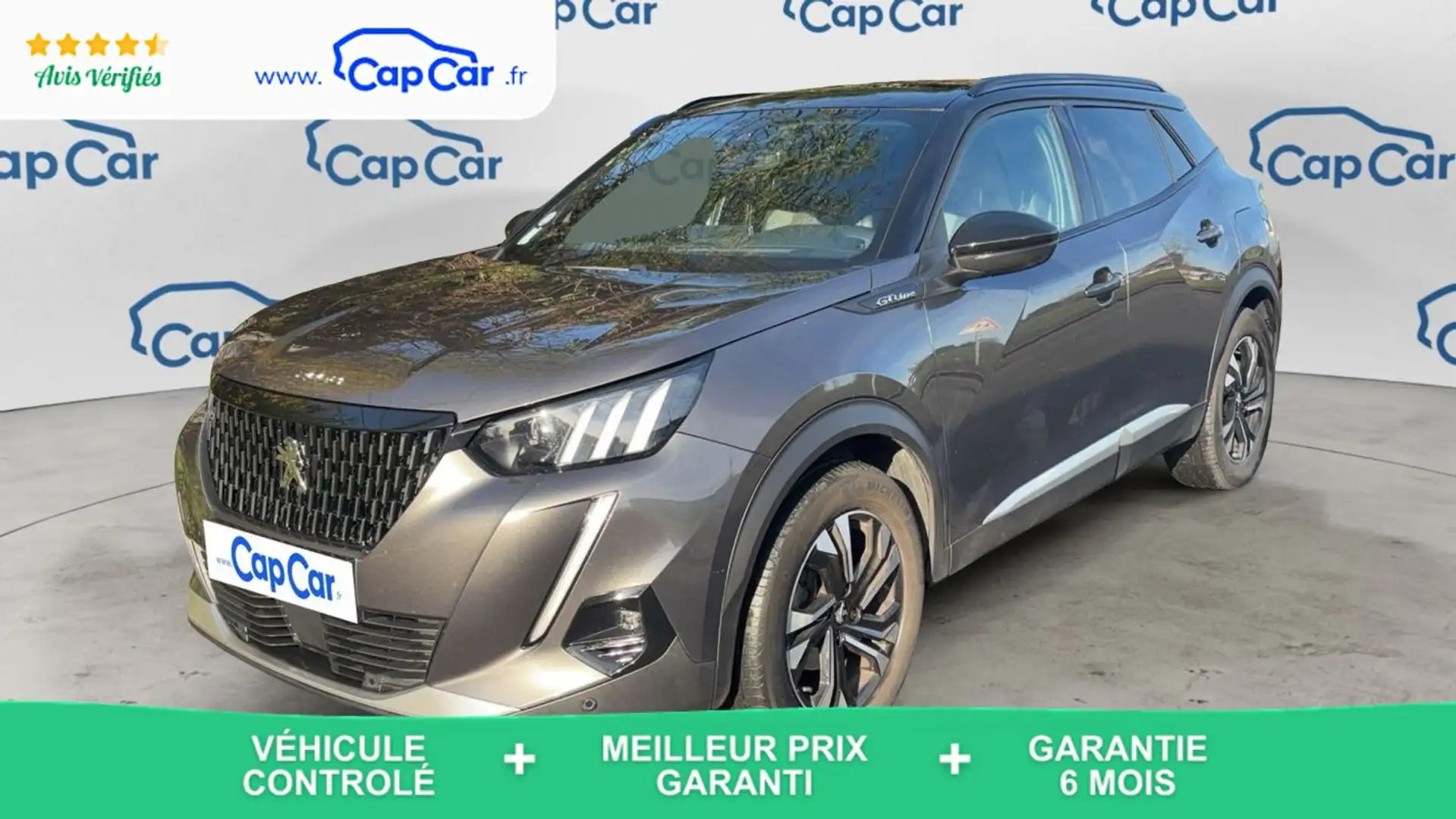 Peugeot 2008 II 1.2 PureTech 130 EAT8 GT Line - Automatique Toit ouvrant Gris - 1