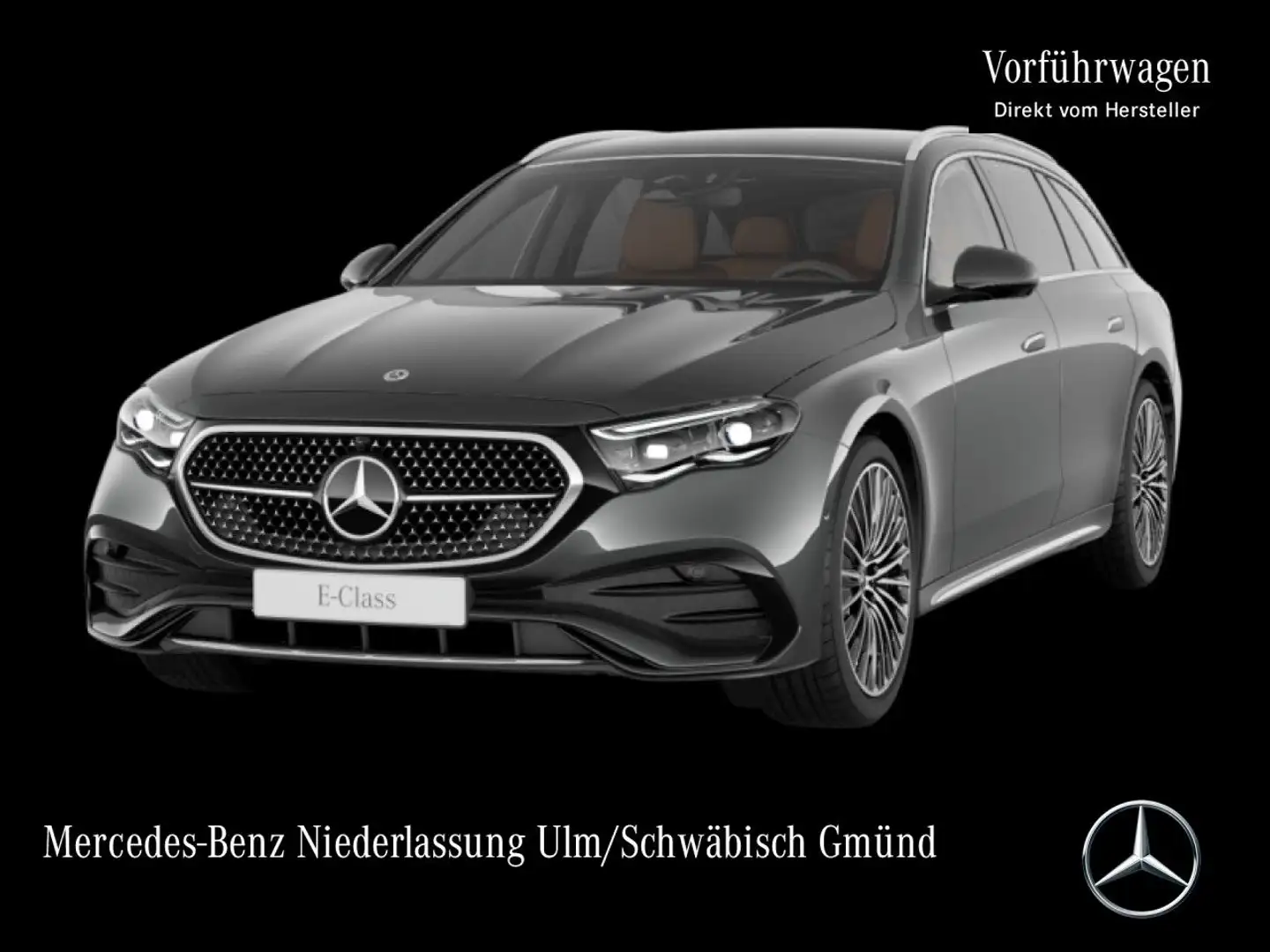 Mercedes-Benz E 220 d T AMG 360° Distr. AHK Spurhalt-Ass Memory Gris - 1