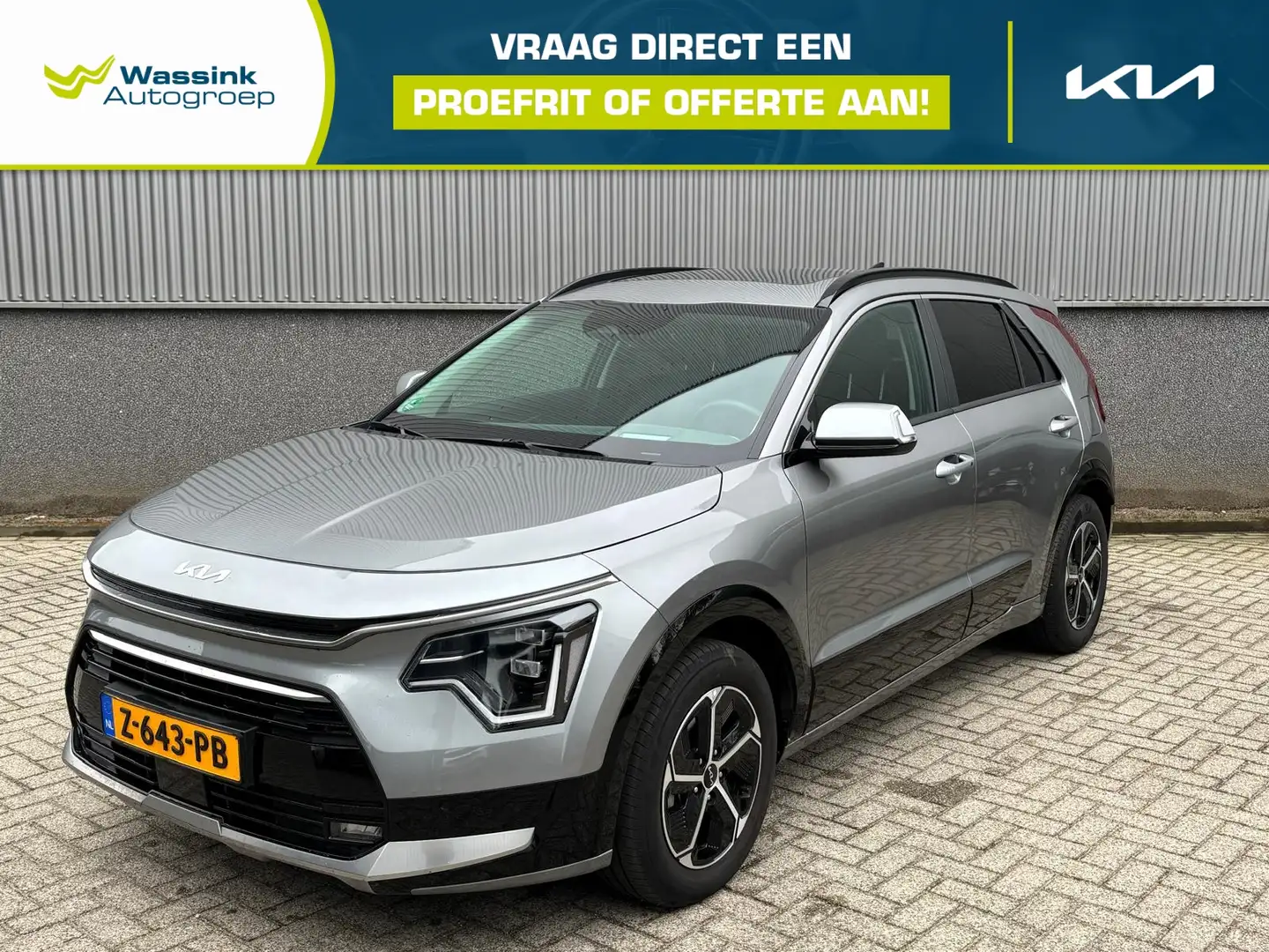 Kia Niro 1.6 GDi Hybrid 141pk DCT6 DynamicPlusLine | Schuif Grijs - 1
