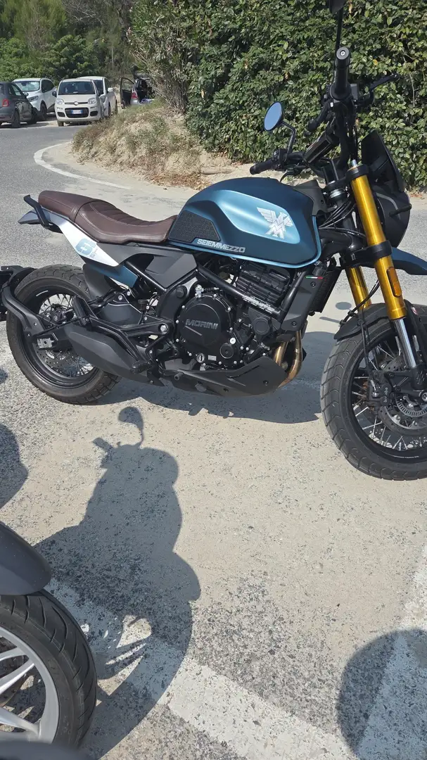 Moto Morini Seiemmezzo SCR Modrá - 2
