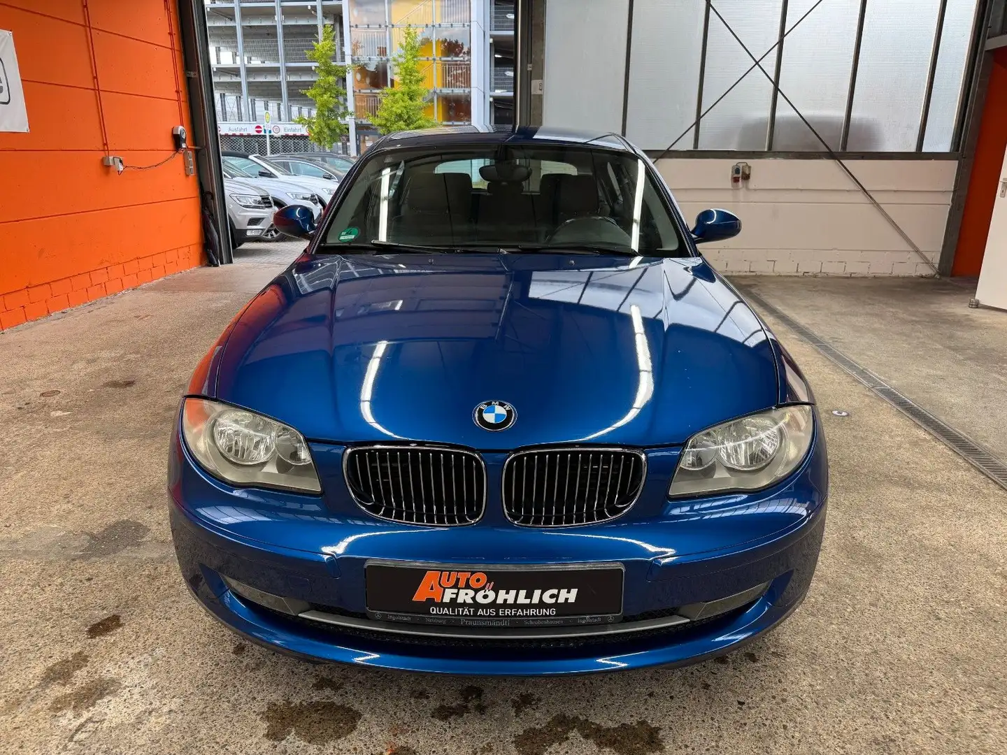 BMW 118 d Sportsitze Teilleder Blauw - 2