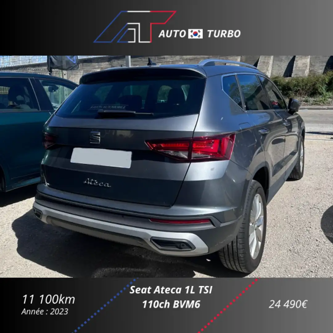 SEAT Ateca 1.0 TSI 110CH START\u0026STOP STYLE Gris - 2