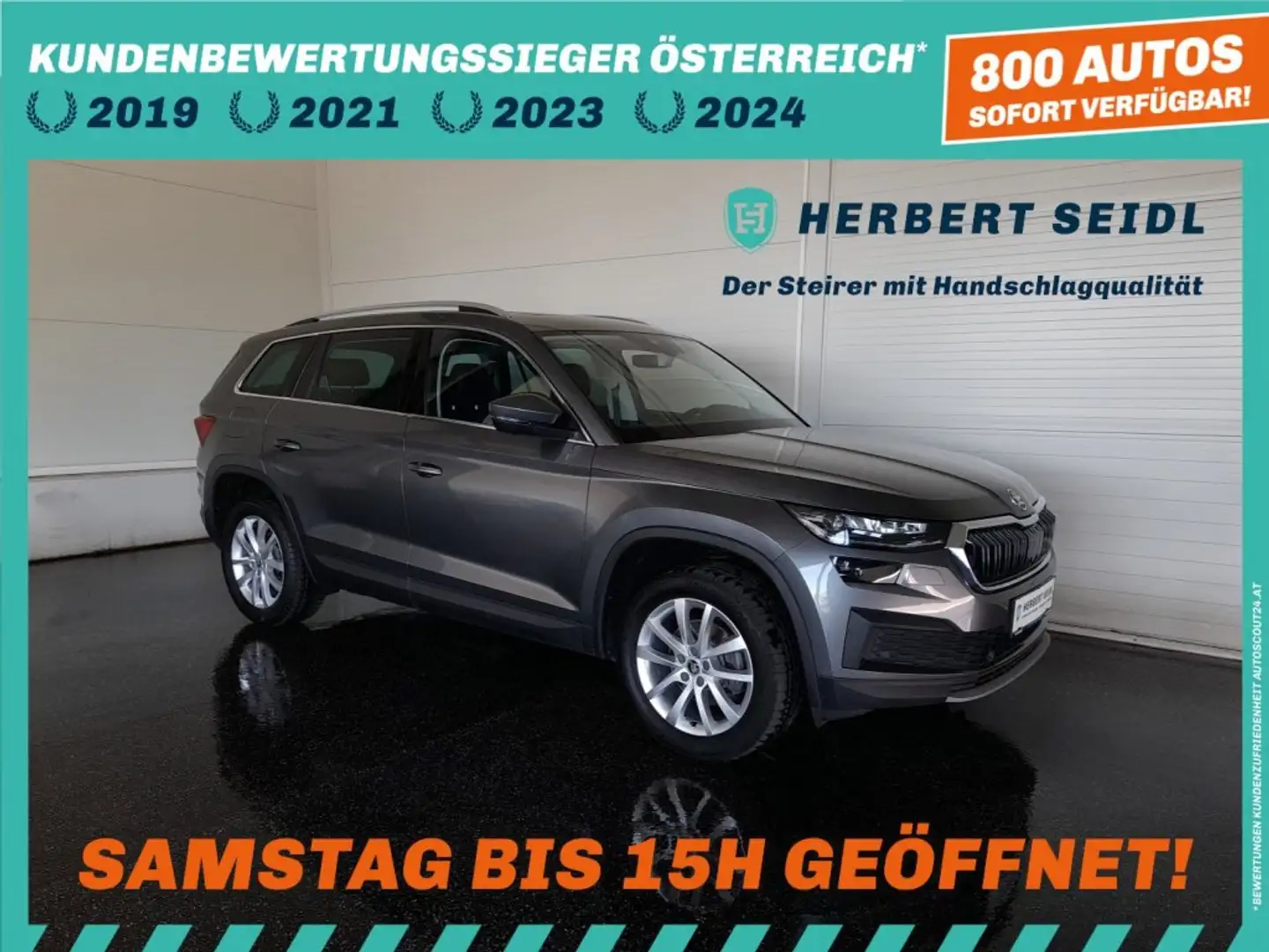 Skoda Kodiaq STYLE 4x4 2.0 TDI DSG *MATRIX-LED / SKY / VIRTUELL / NAVI / AHV & KAMERA / MEMORY SPORTSITZE / ACC / E-KLAPPE* Grau - 1
