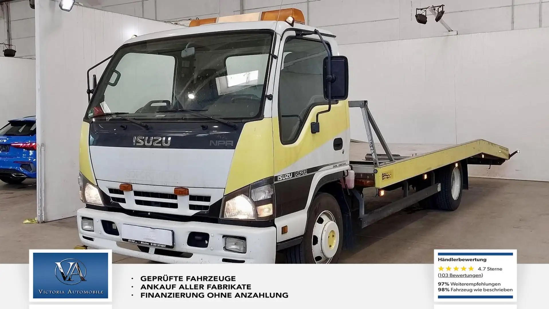 Isuzu NPR Abschleppwagen , Atotransporter 3,0L Autotransport Blanc - 1