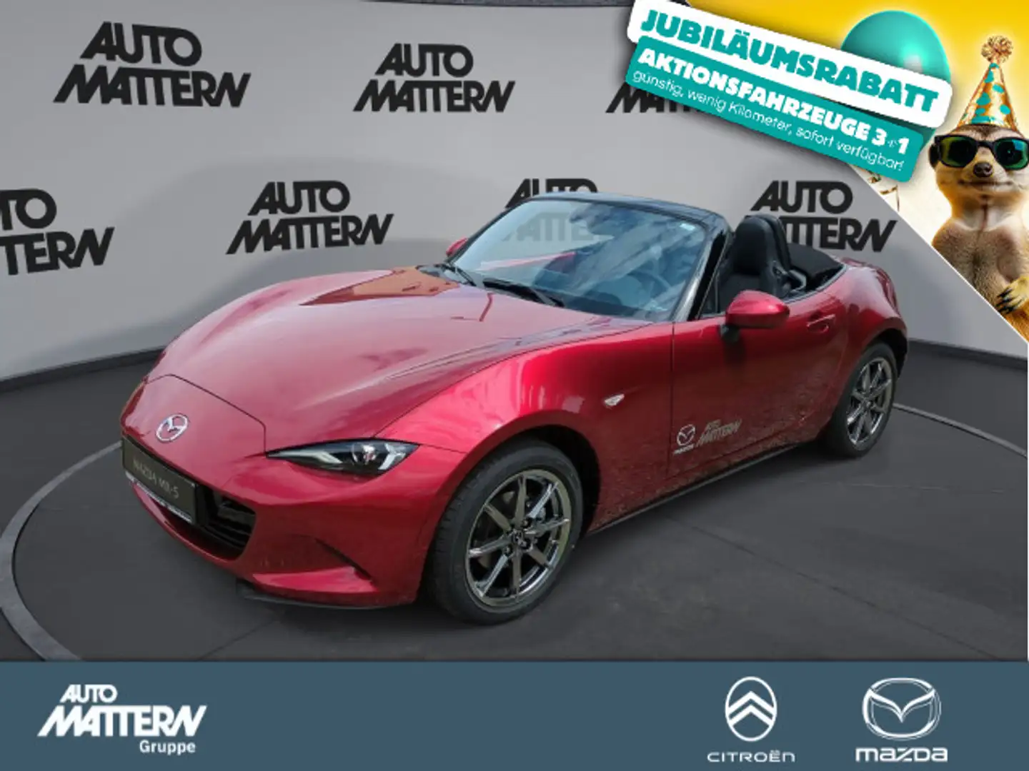 Mazda MX-5 Exclusive-Line *VFW* Rouge - 1