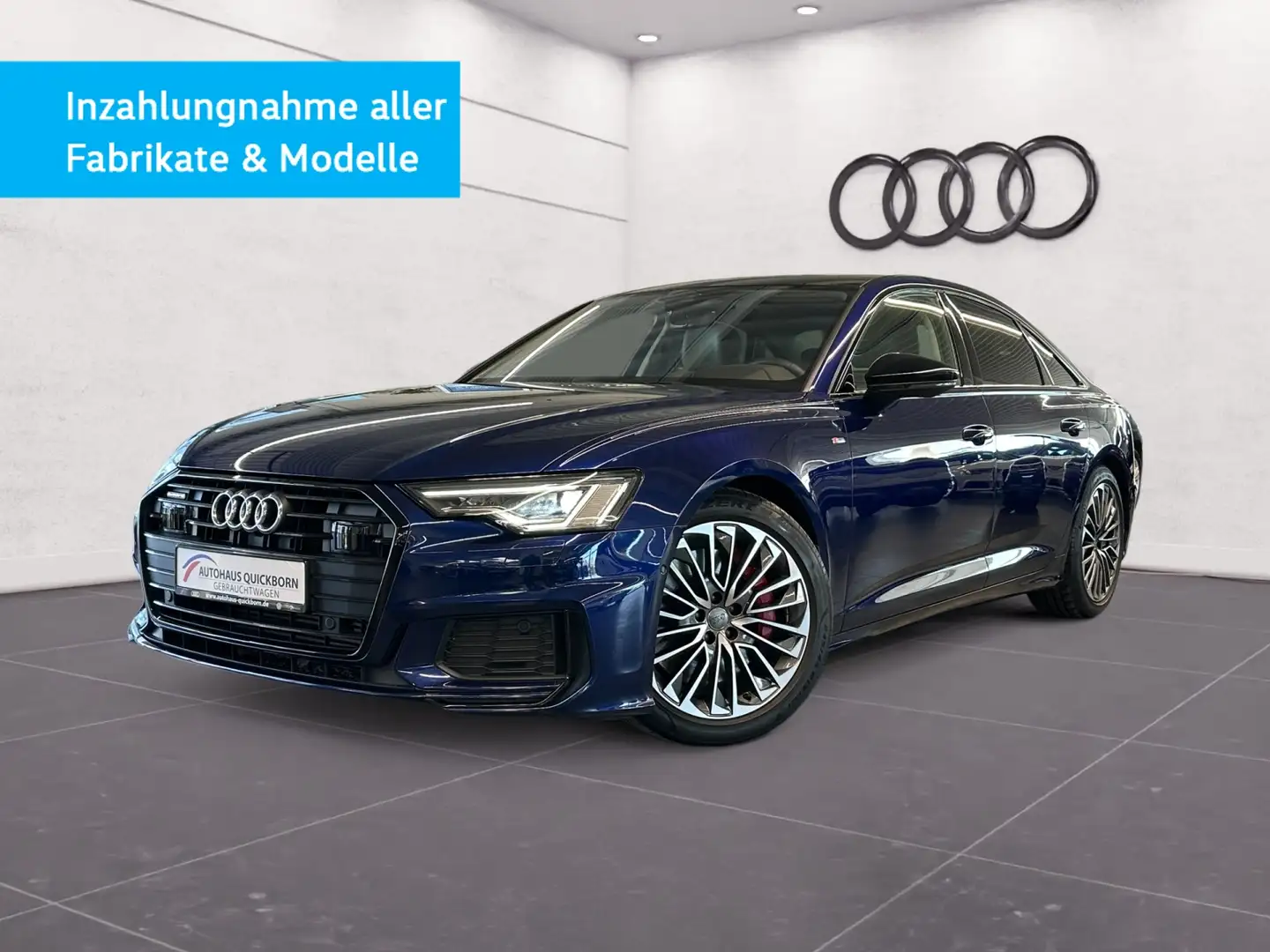 Audi A6 Lim. S line 55 TFSIe quattro AHK LEDER PANO TOUR Blau - 2
