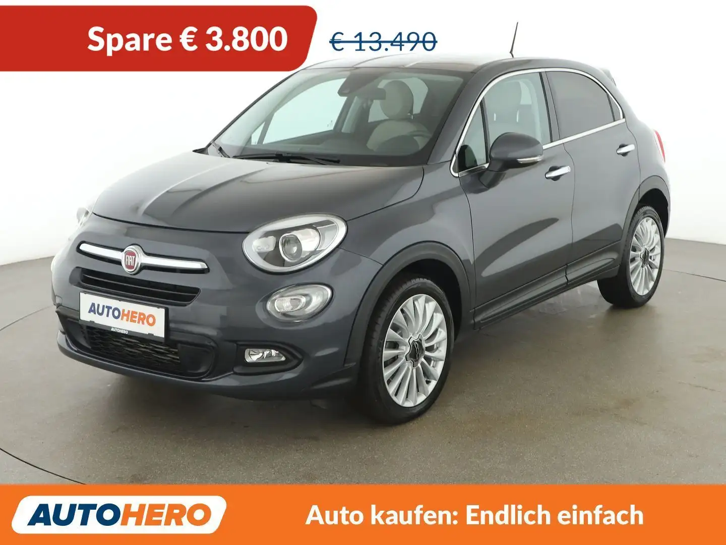 Fiat 500X 1.3 M-Jet Lounge *SPUR*NAVI*TEMPO* Grau - 1