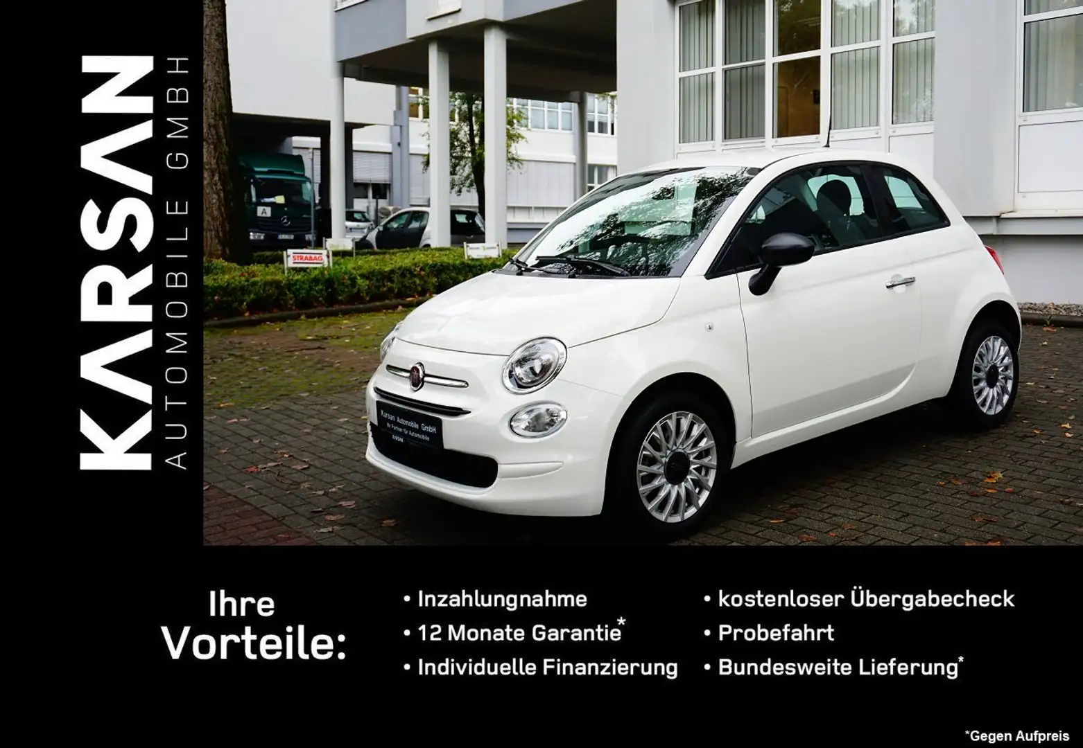Fiat 500 Dolcevita/KLIMA/PDC/LED/NAVI/USB/AUX/ Blanc - 1