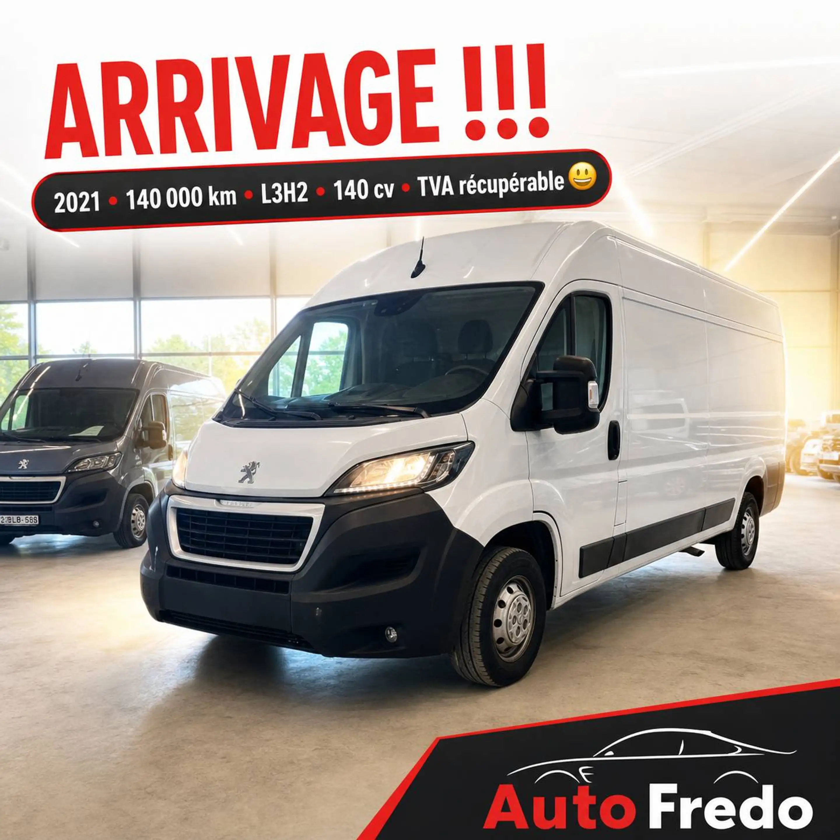 Peugeot Boxer 2.2 BlueHDi L3H2 * Tva * Camera * Gps * full capitonner