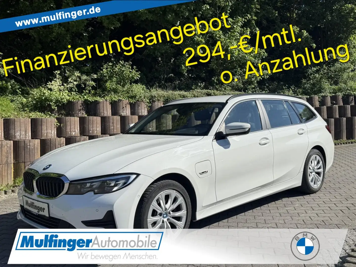 BMW 320 e T.LivePr.Kamera ParkDrivAss.DAB AHK Fin.295 Wit - 1