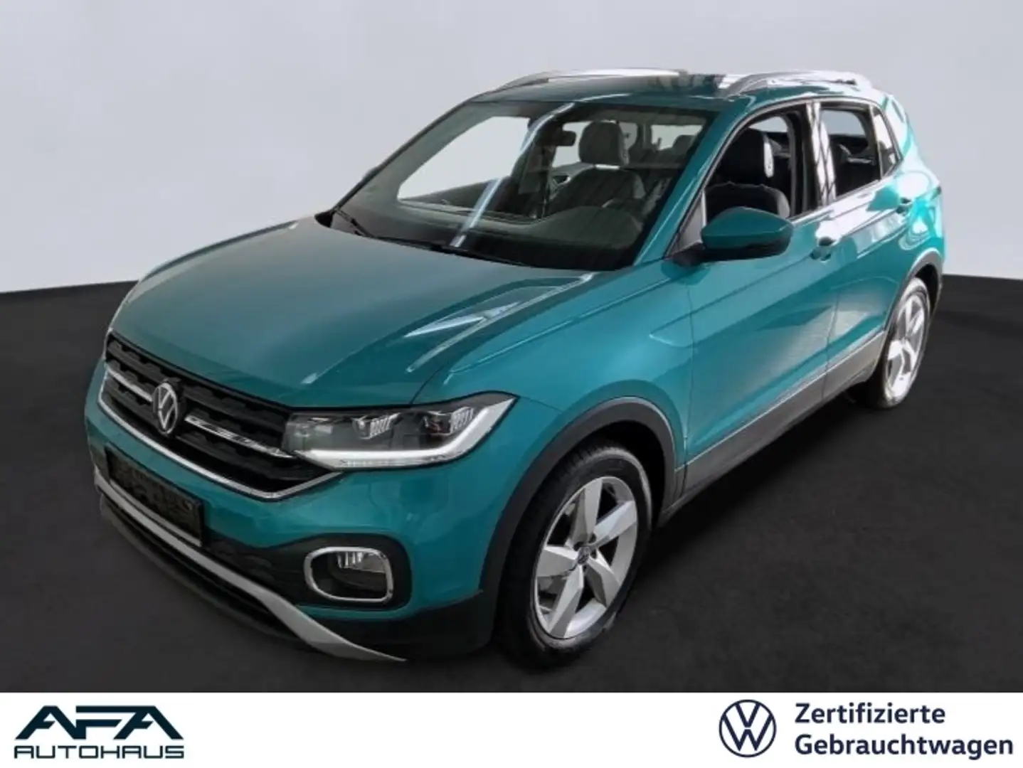 Volkswagen T-Cross 1.5 TSI STYLE DSG RFK*Navi*ACC*LED*DC Grün - 1