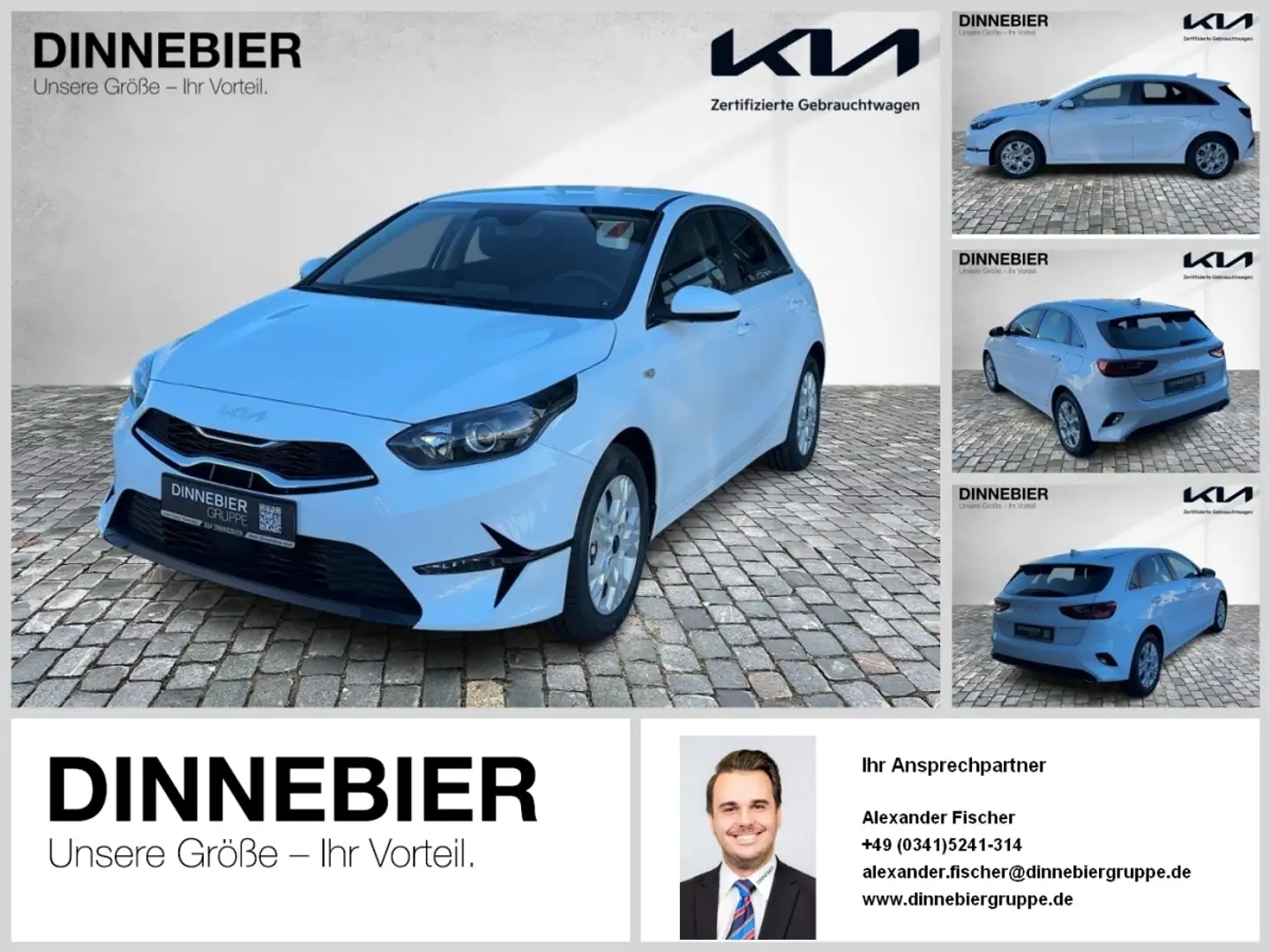 Kia Ceed / cee'd CEED 1.5T Vision Navigation+Kamera+SHZ+Klima Wit - 1