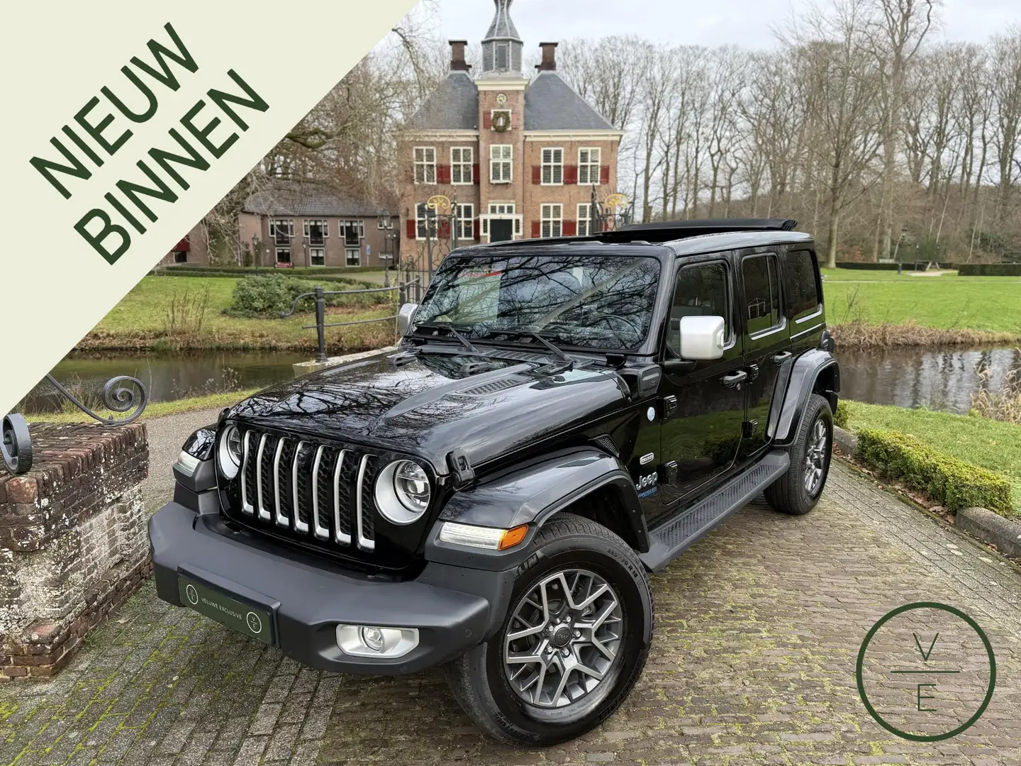 Jeep Wrangler Unlimited 4xe 380 Sahara | OverLand | Schuifdak | Zwart - 1