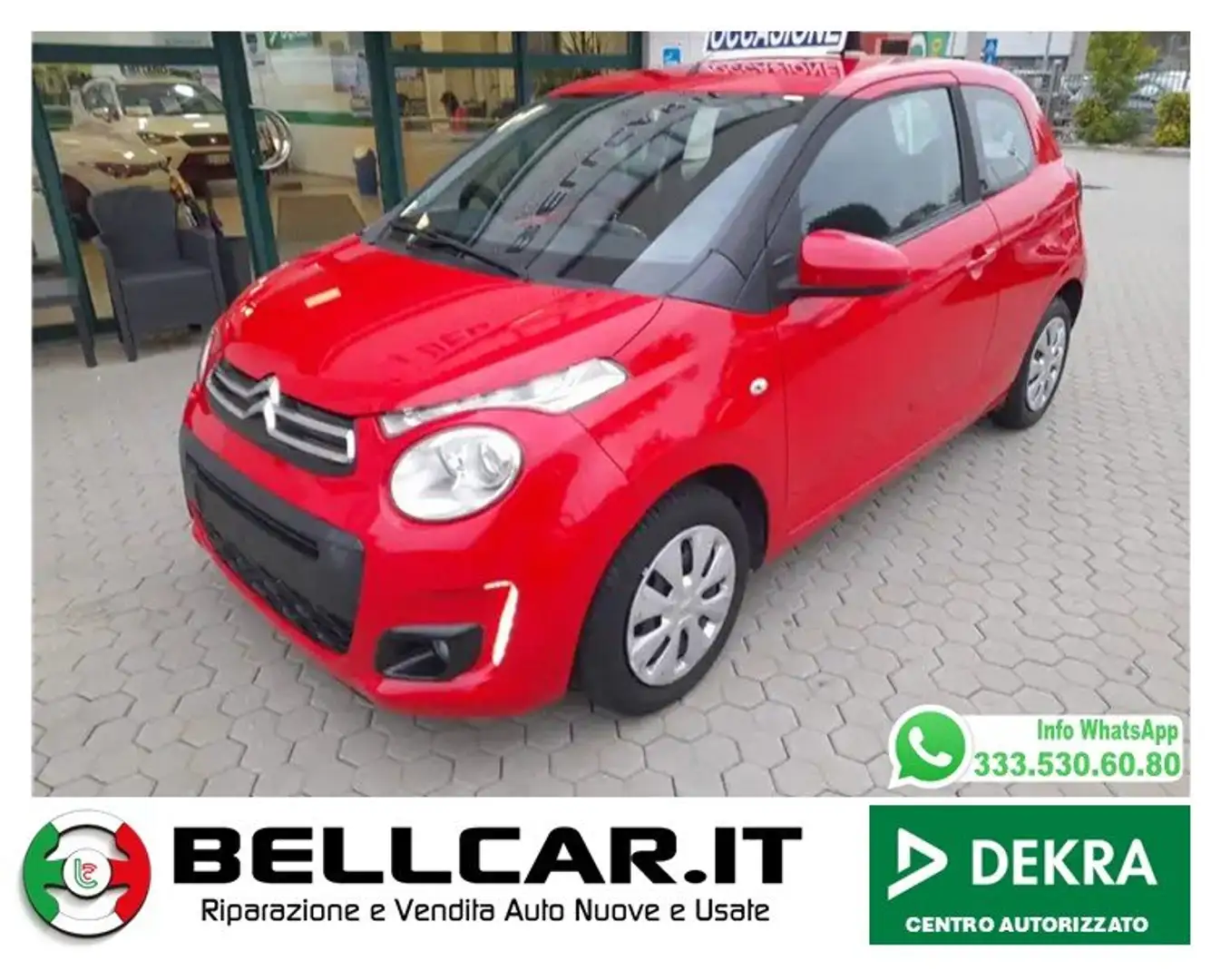 Citroen C1 C1 3p 1.0 vti Feel E6 Rosso - 1