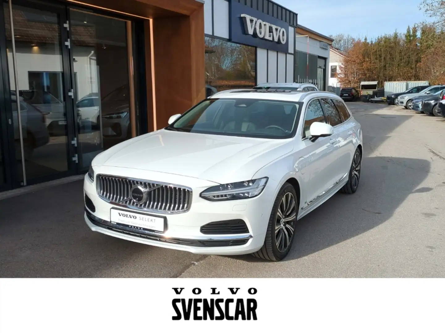 Volvo V90 Ultimate Bright Recharge Plug-In Hybrid AWD HUD St Weiß - 1