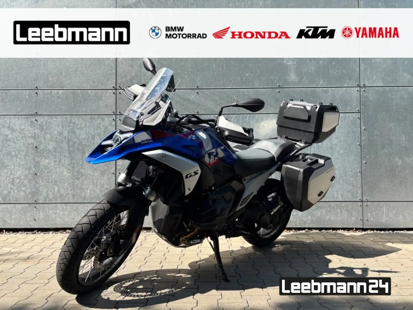 BMW R 1300 GS Trophy ASA Adaptive Fahrzeughöhenregelung Seitenko Синій - 1