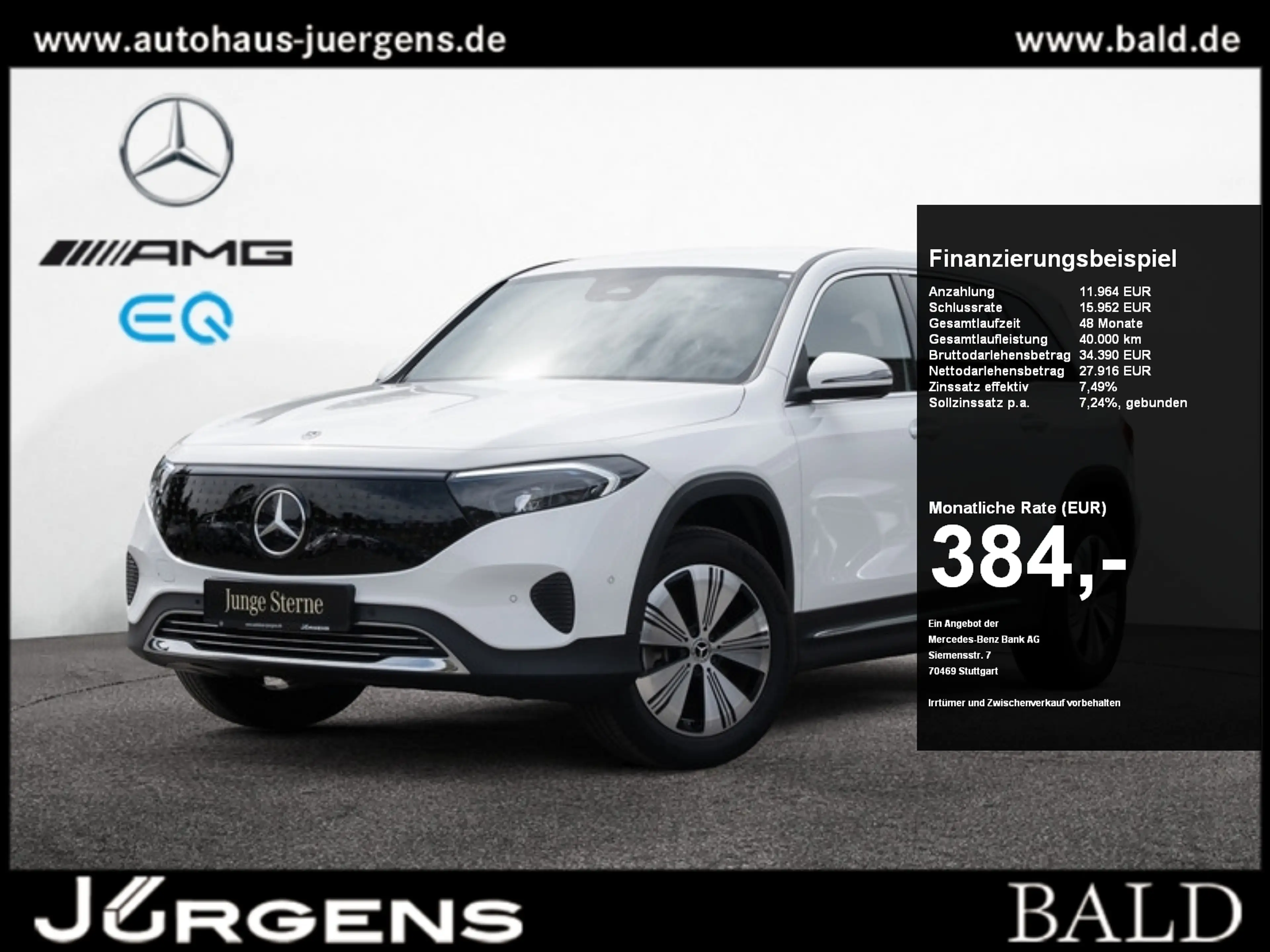 Mercedes-Benz EQB 250 + Progressive/LED/Cam/Totw/Winter/7Sitze