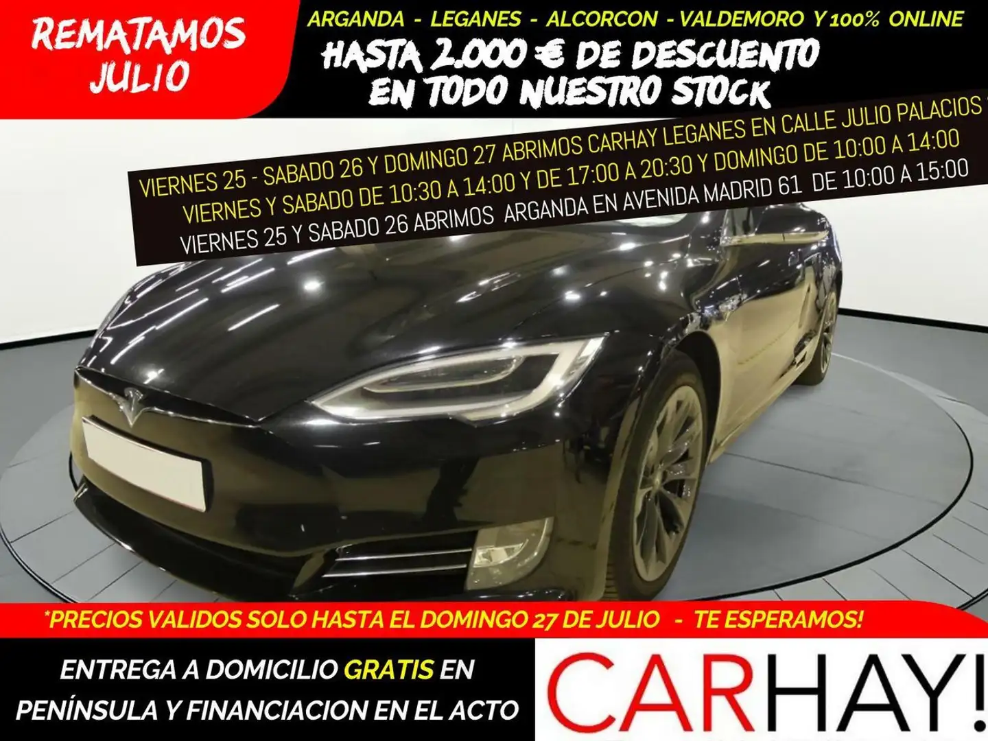 Tesla Model S 100 KWH DUALMOTOR LONG RANG Negro - 1