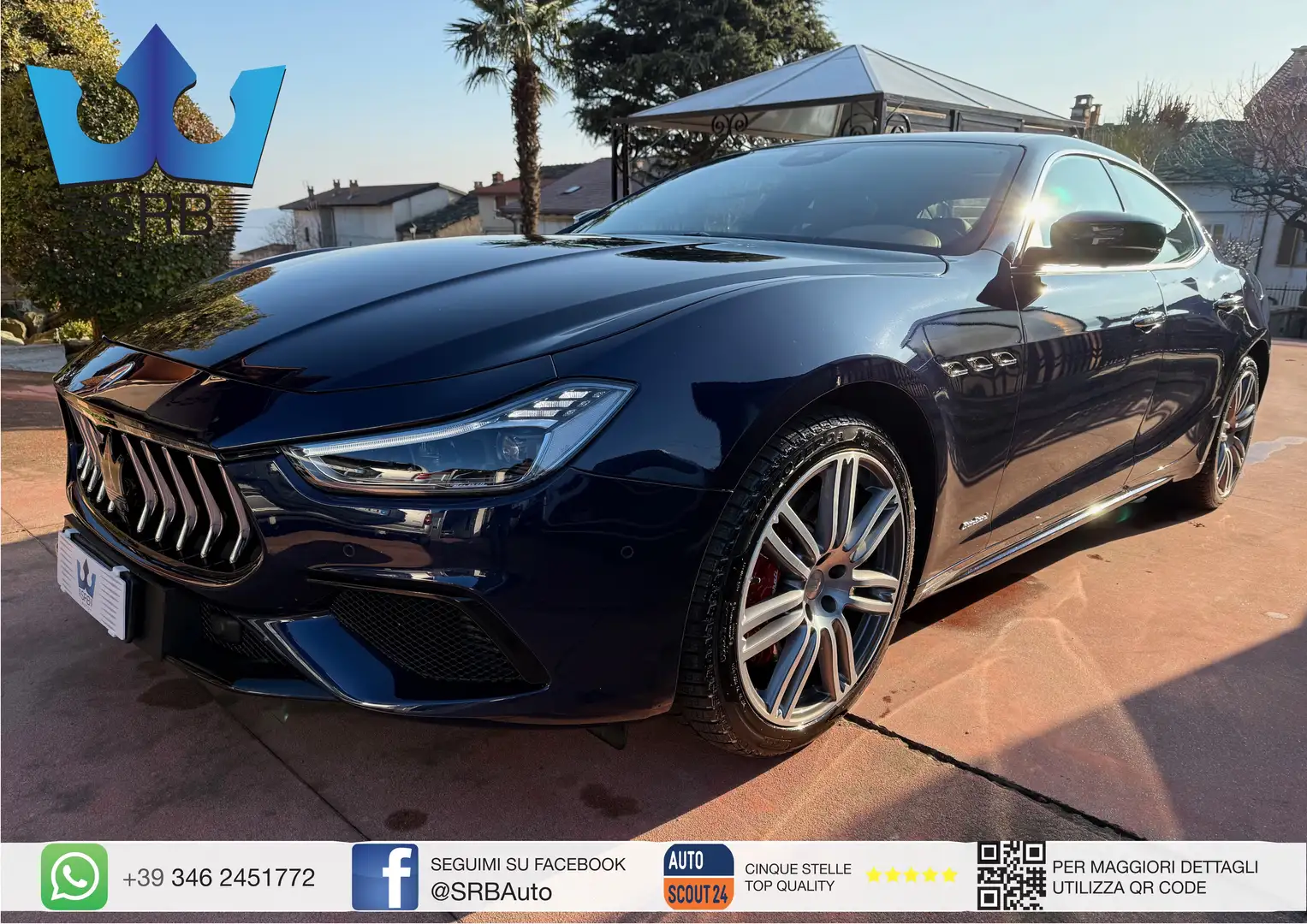 Maserati Ghibli 3.0 V6 Gransport 350cv * SOLO 11.000KM * Azul - 1