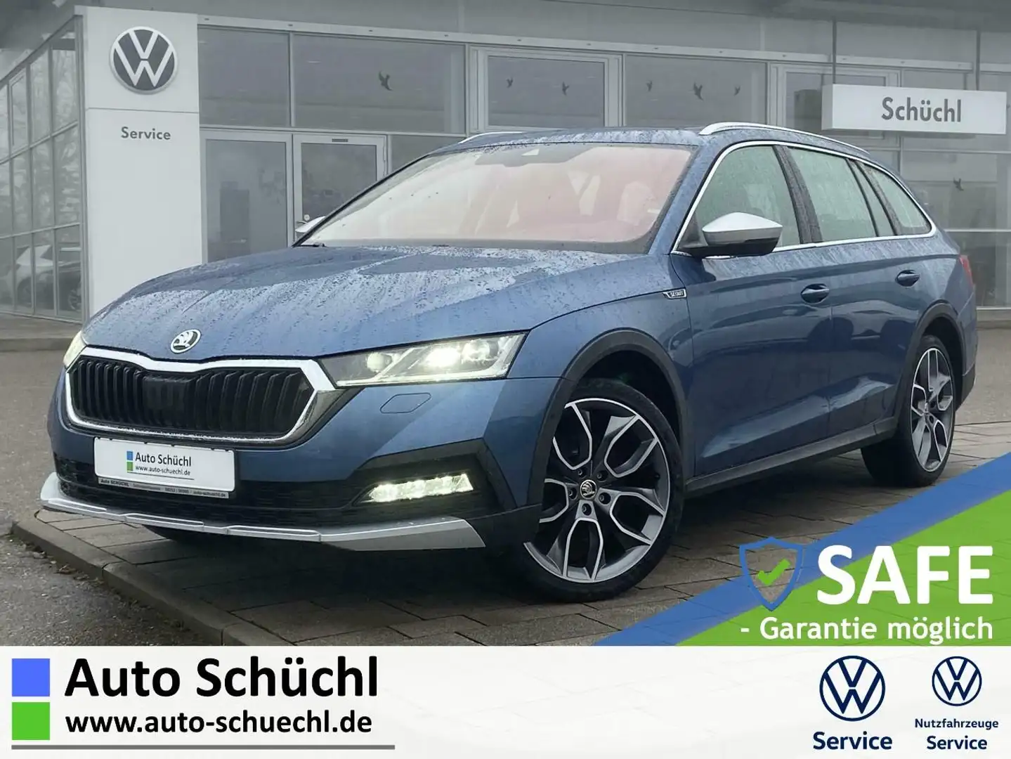Skoda Octavia Combi 2.0 TDI DSG 4x4 Scout AHK+PANO+19" Blau - 1